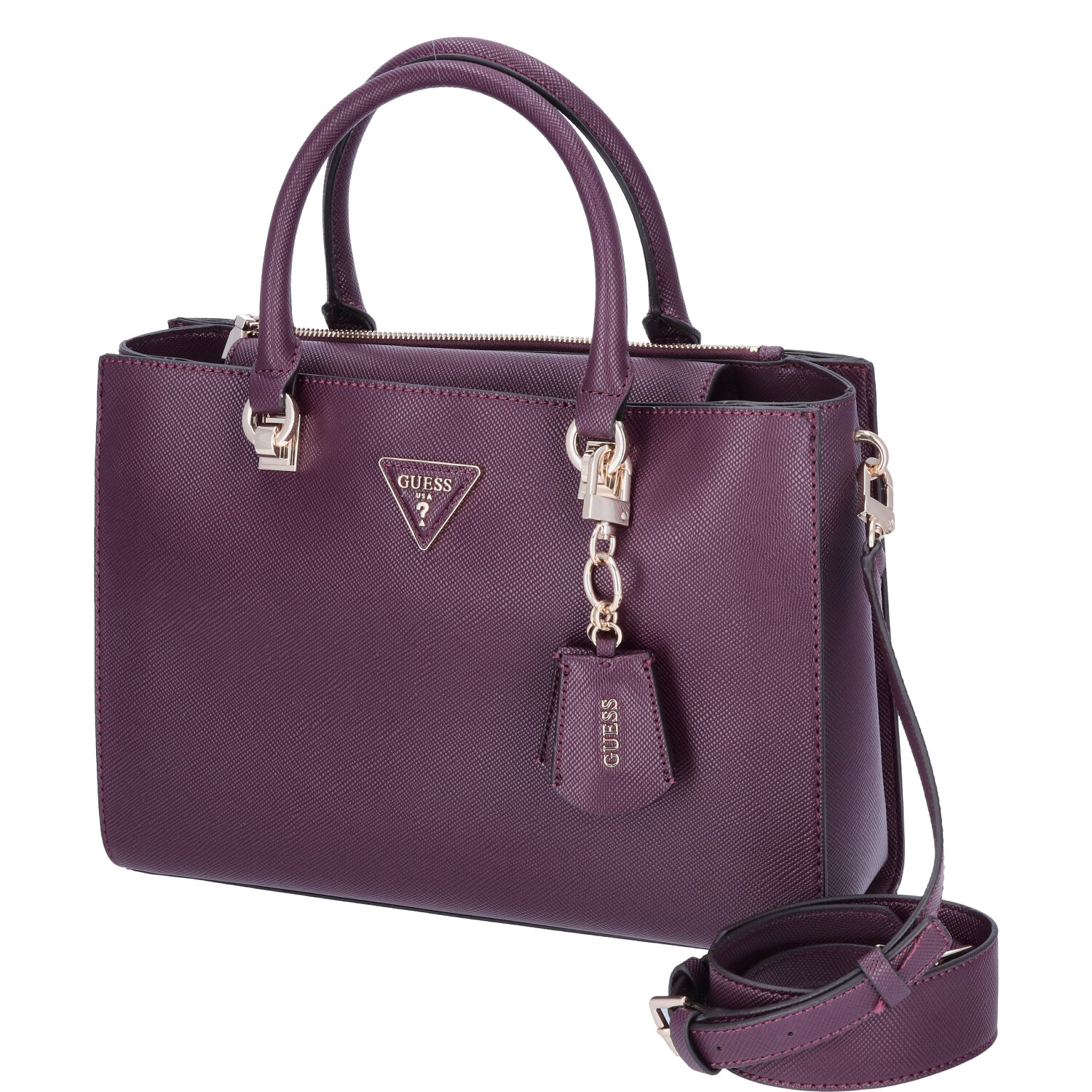 GUESS Damen Handtasche Brynlee plum