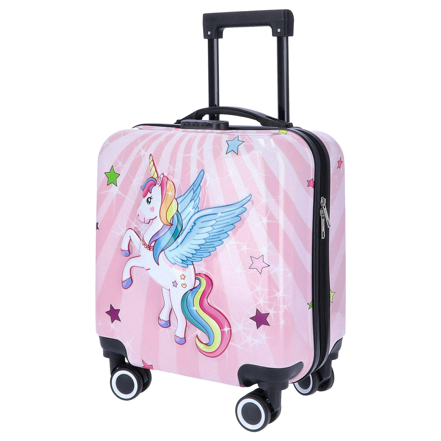 TheTrueC Kindertrolley 4 Rollen Einhorn  Rosa Abbildung 1 TheTrueC Kindertrolley 4 Rollen Einhorn  Rosa Abbildung 1
