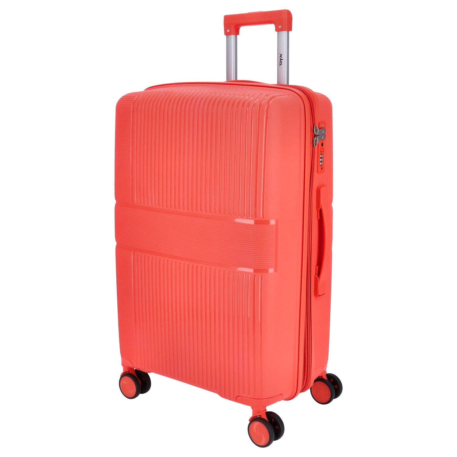 DYX 4 Rollen Trolley 4er Set  S/M/L/Beauty Case Rom orange Abbildung 4