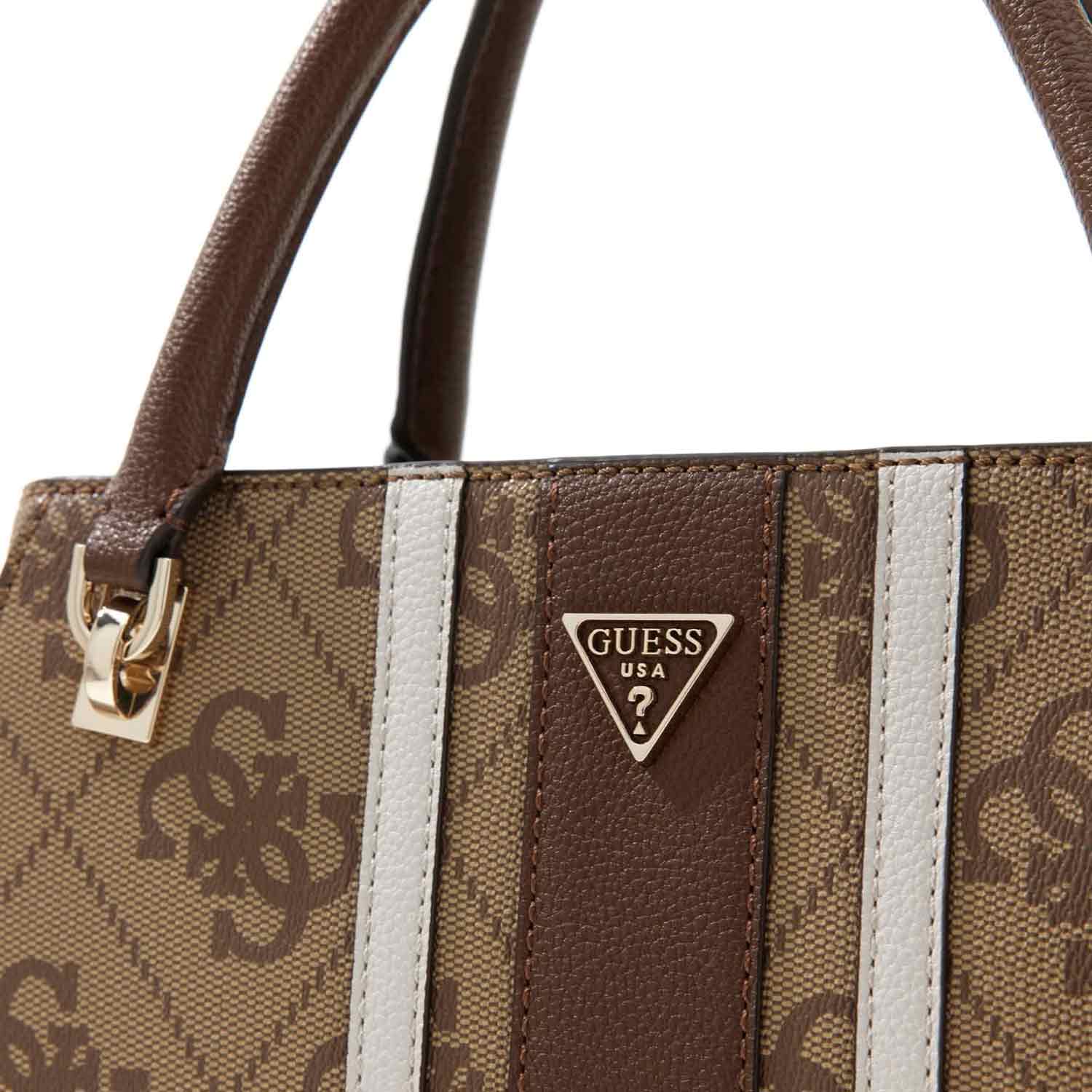 GUESS Handtasche Noelle II Latte Logo/Brown Abbildung 5