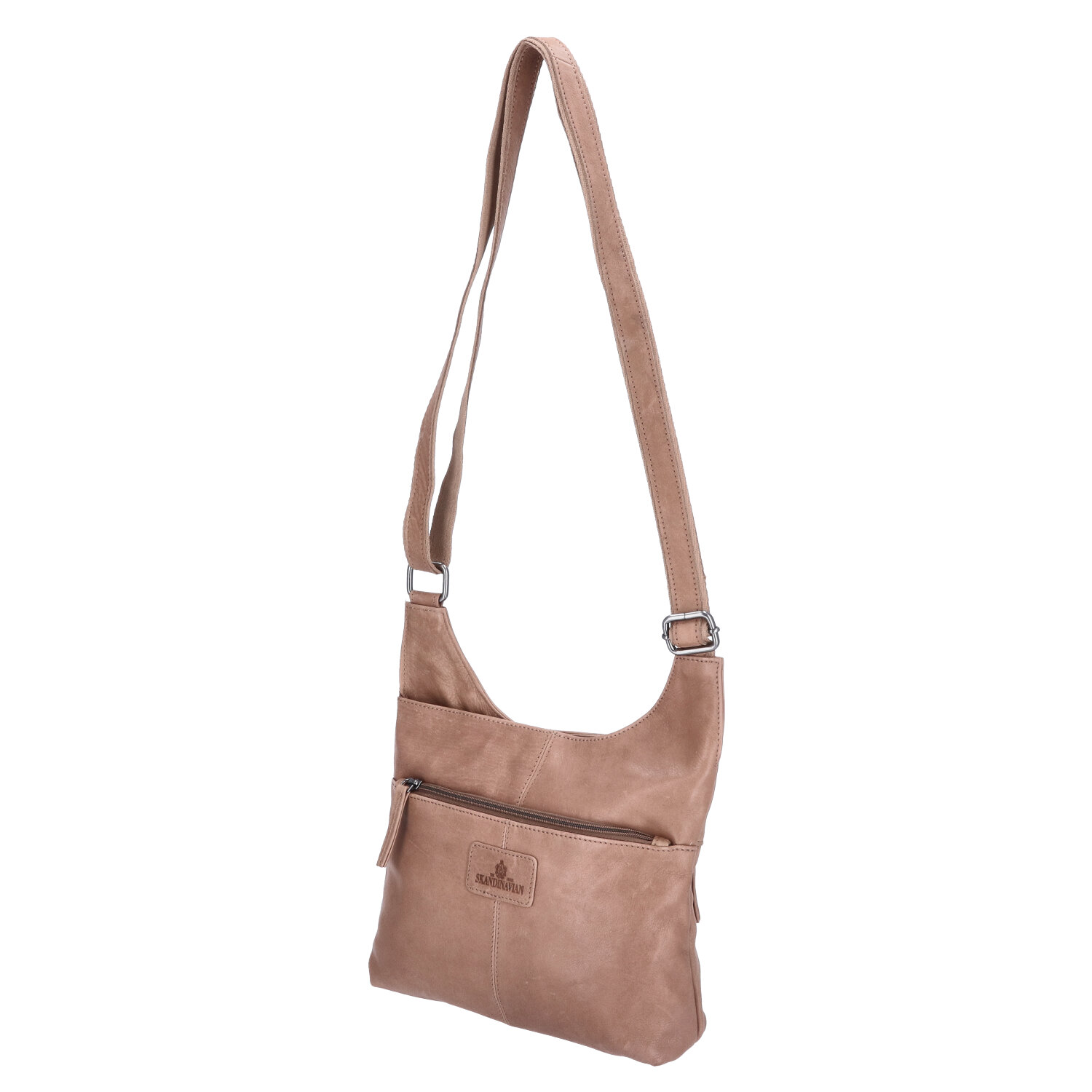 The Skandinavian Brand Leder Umhängetasche  beige