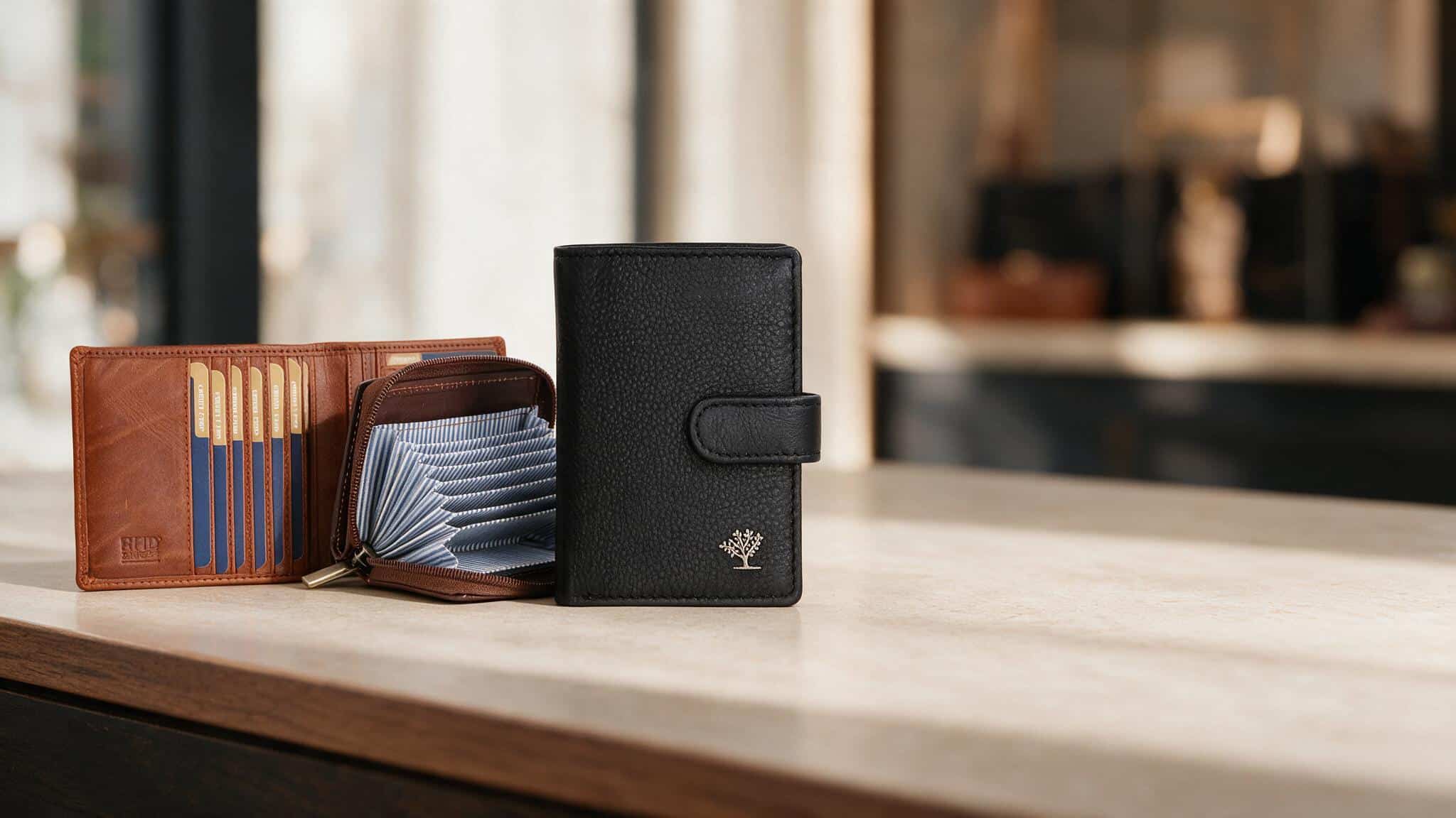 Slim-Wallets und Kreditkartenetuis für Ihre wichtigsten Karten
