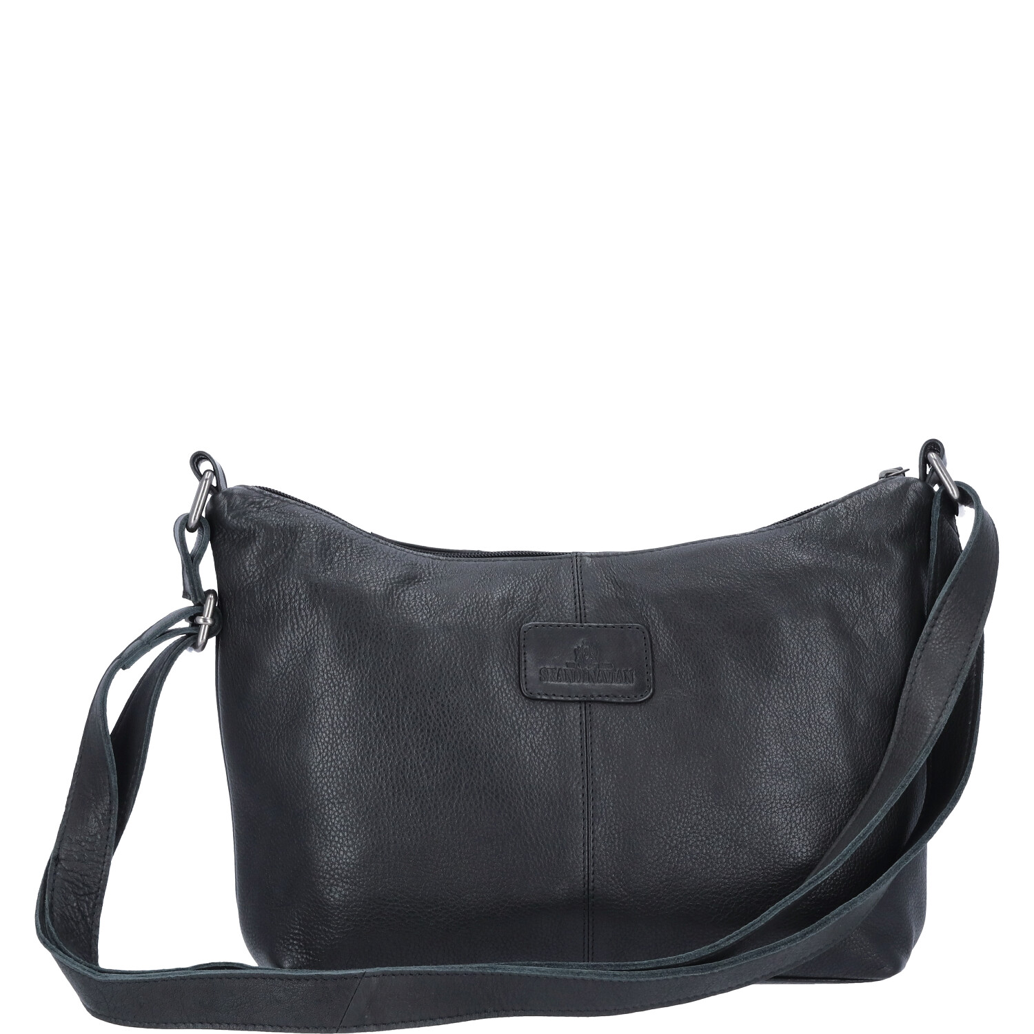 The Skandinavian Brand Damen Ledertasche, Schultertasche - schwarz Abbildung 4