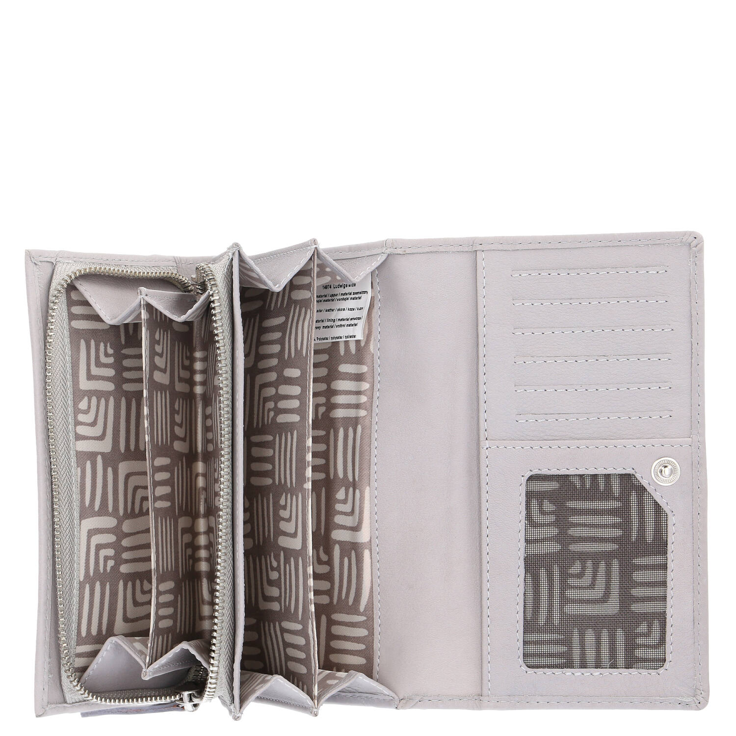 The Skandinavian Brand Damenbörse Leder - Light grey Abbildung 4