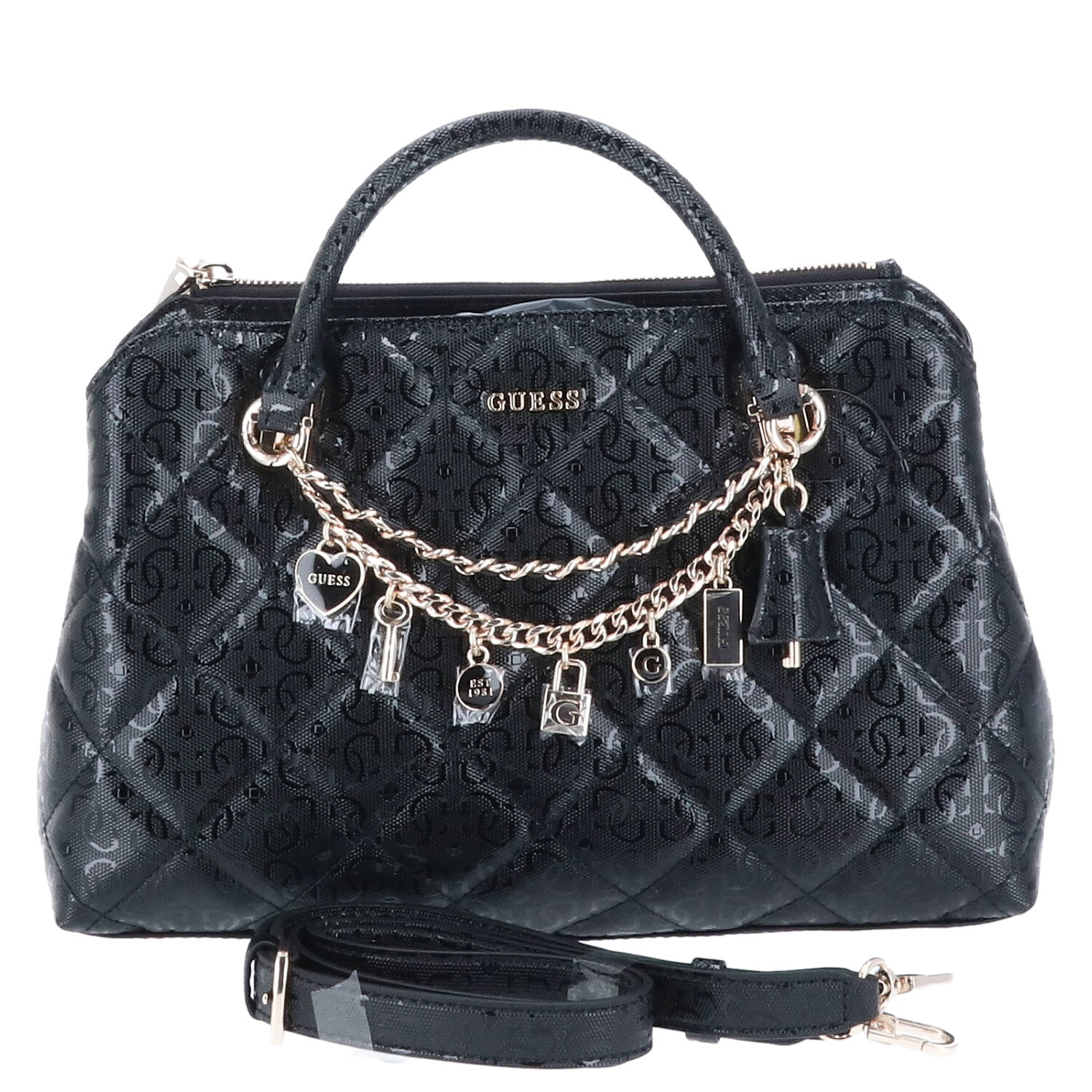 GUESS Handtasche Libby 2 comp Black Abbildung 5