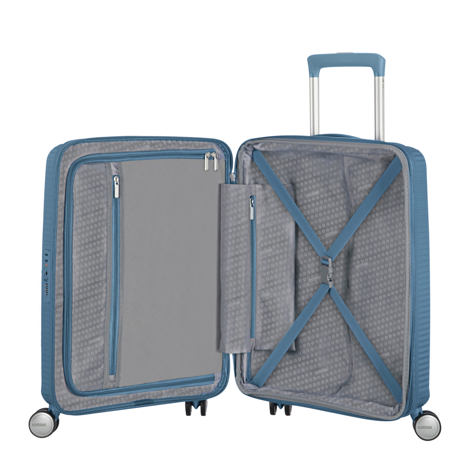 American Tourister Trolley mit 4 Rollen 77 cm Soundbox stone Blue Abbildung 6