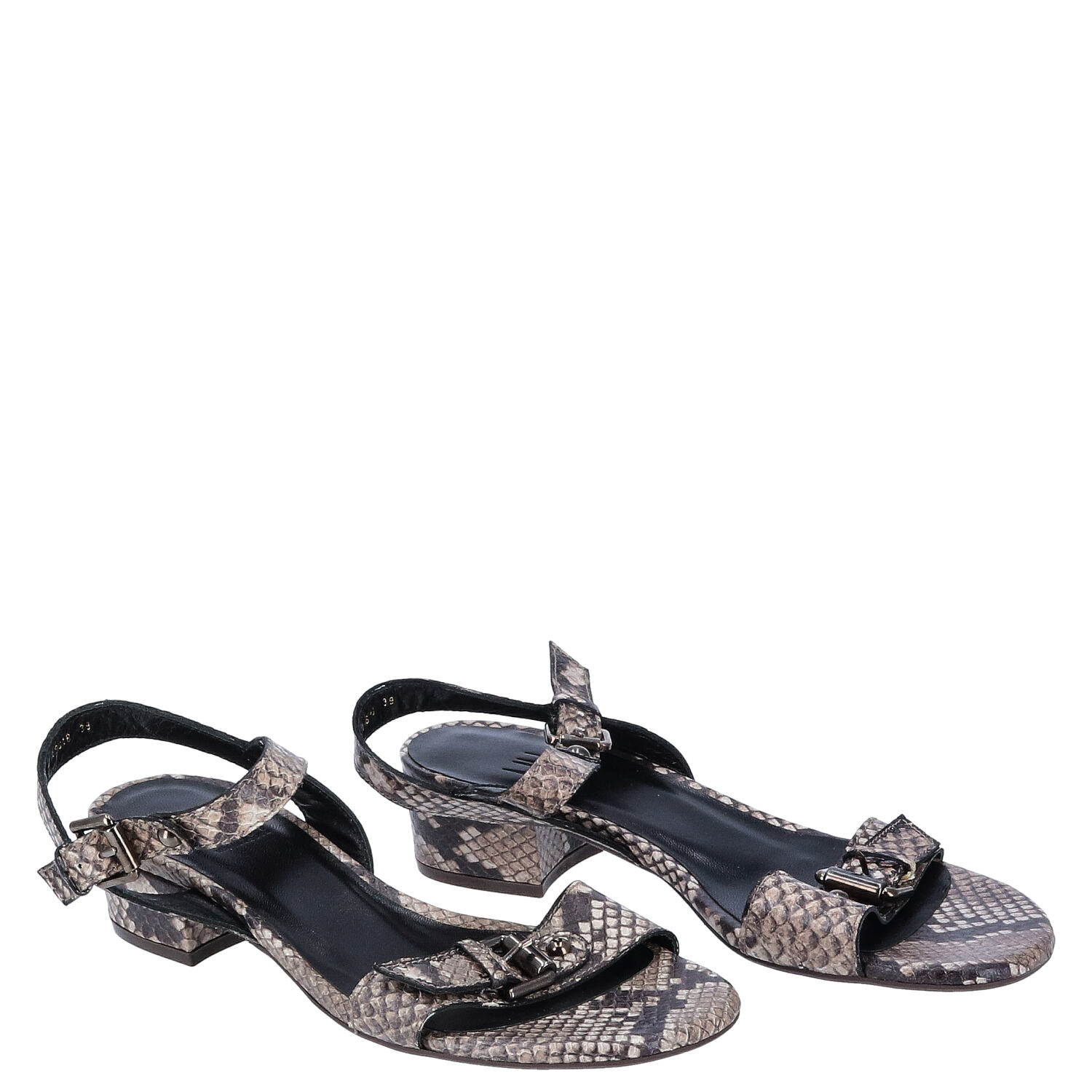 billibi Damenschuhe Größe 39 darkbeige snake   Abbildung 1