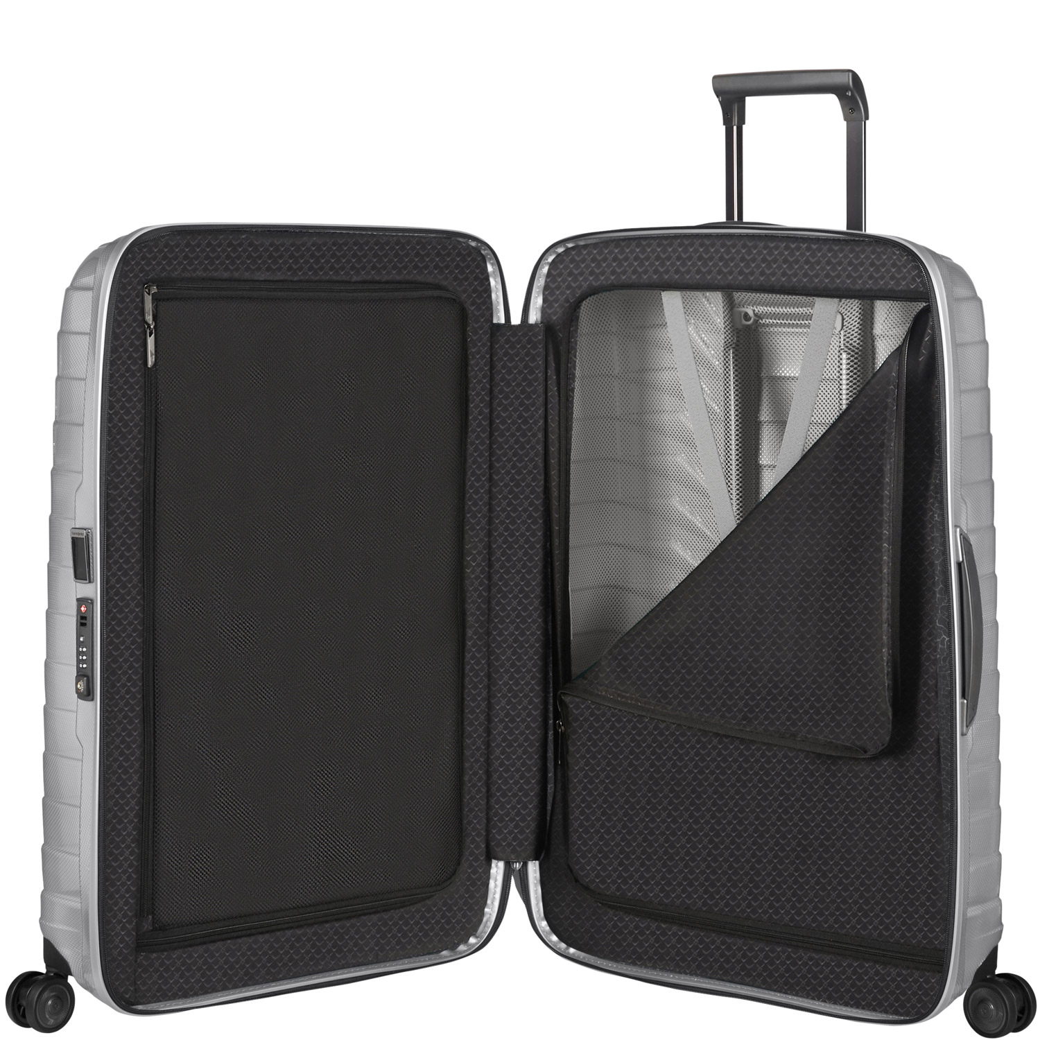 Samsonite Trolley mit 4 Rollen 81cm Proxis silver Abbildung 5