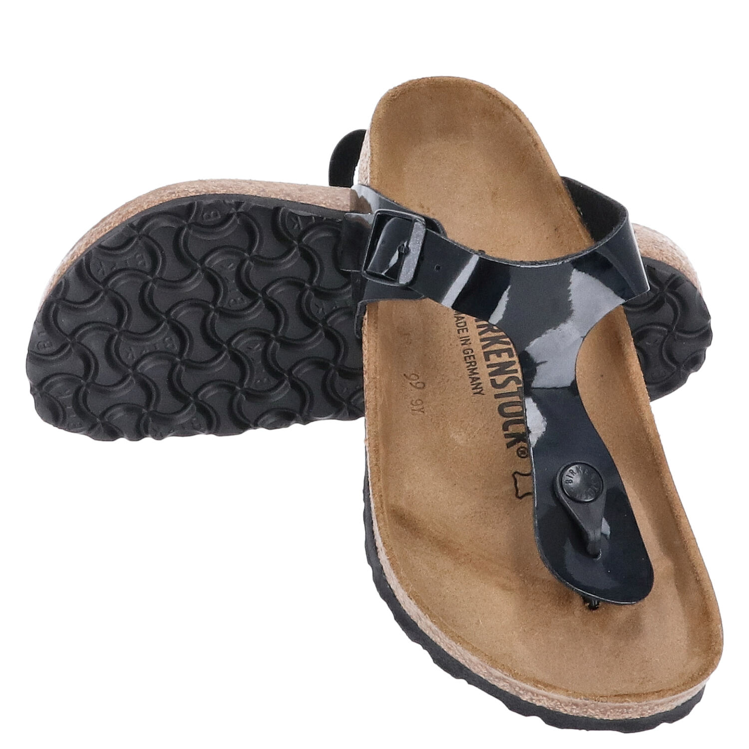 Birkenstock Sandalen Größe 37 Gizeh BS black patent  