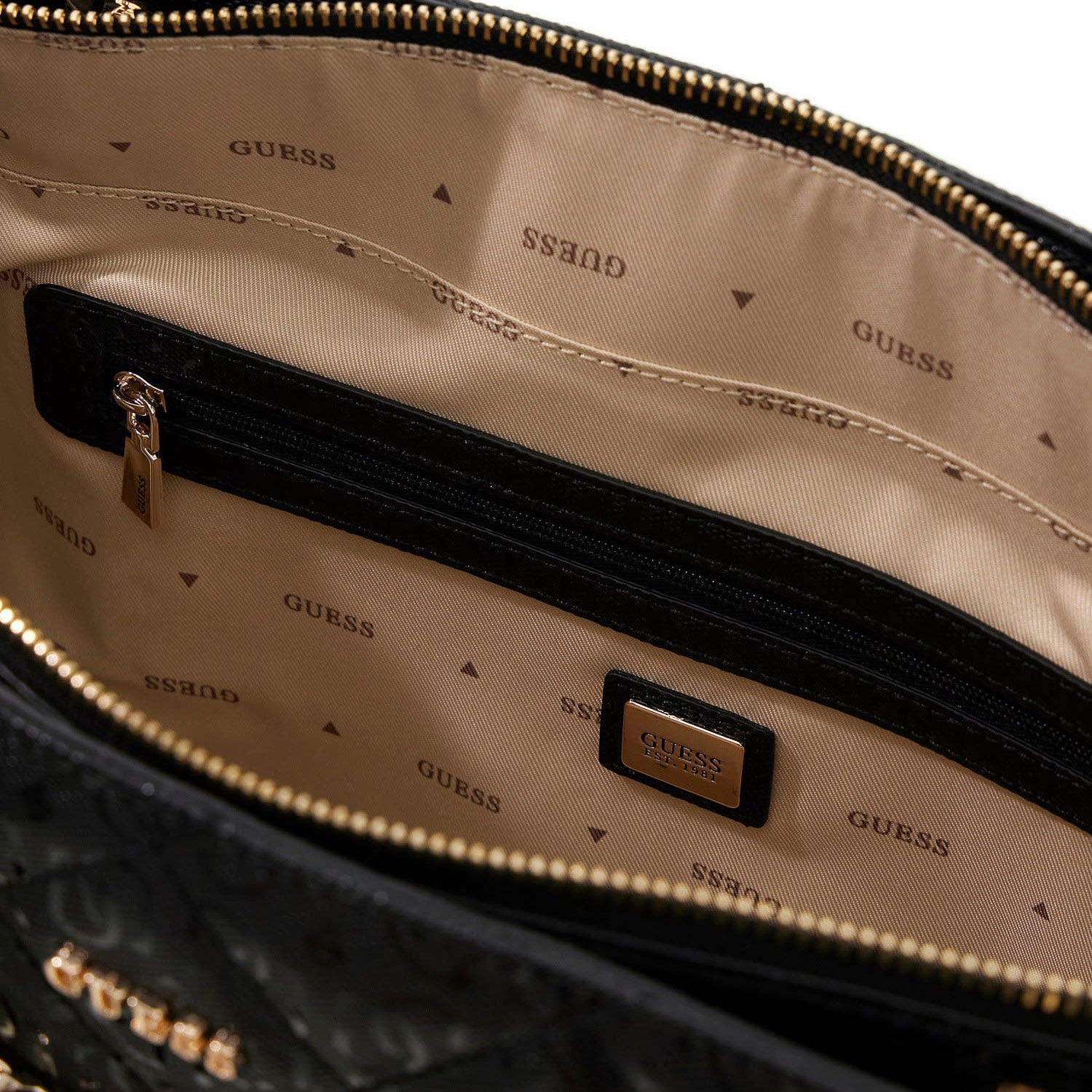 GUESS Umhängetasche Libby Noel Tote Black Abbildung 4