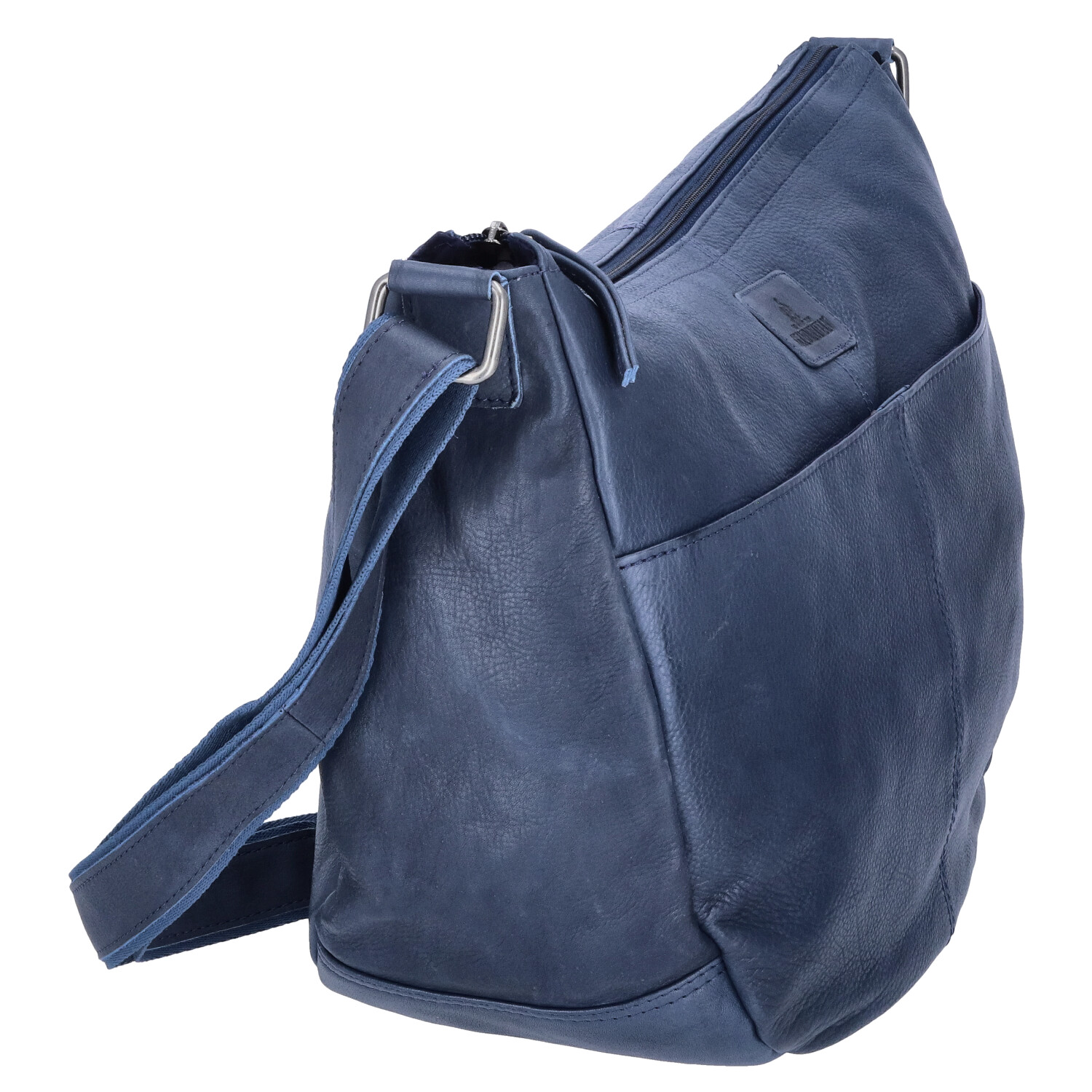 The Skandinavian Brand Leder Umhängetasche  Blue