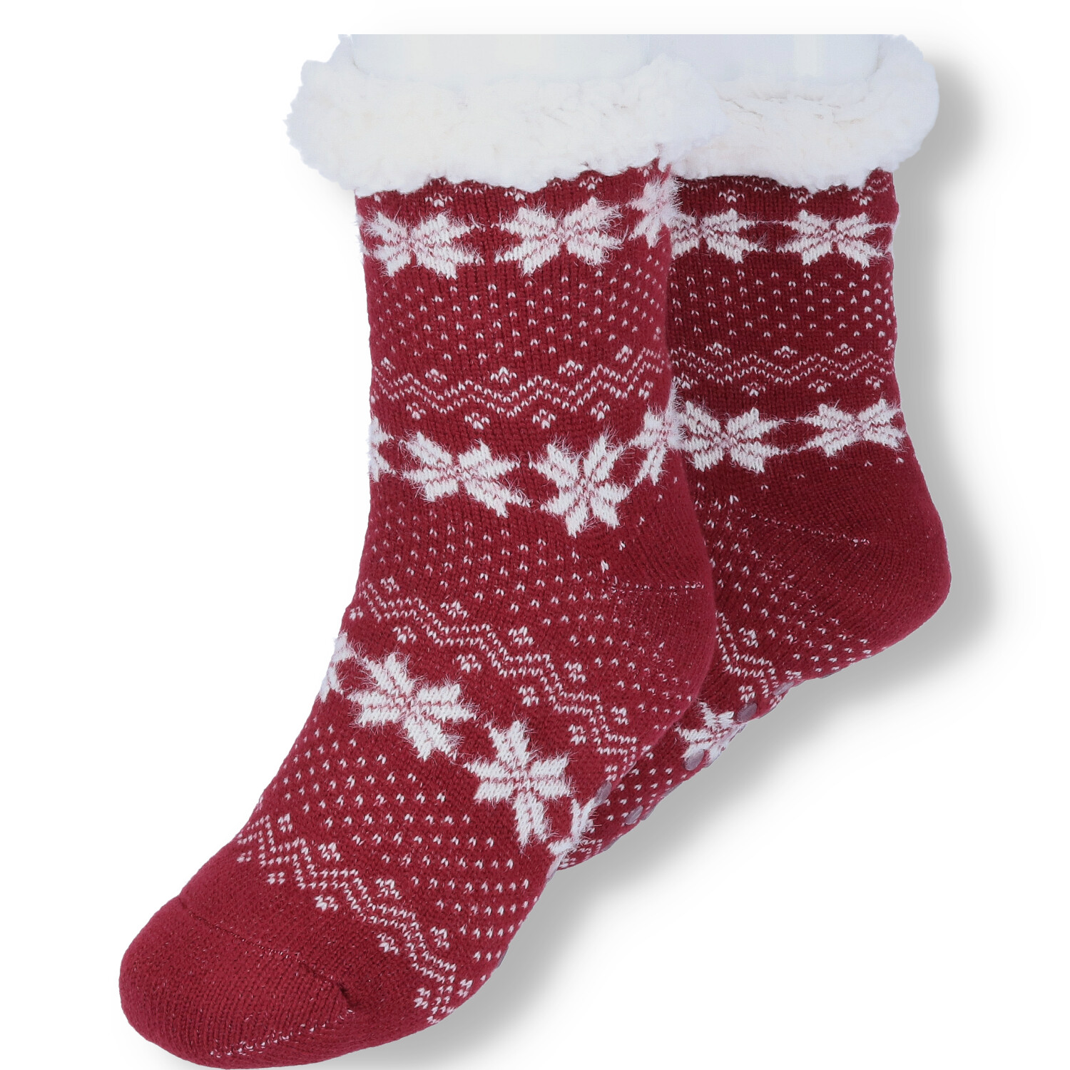 Antonio Kuschelige Hüttensocken im Norweger Design OneSize  bordeaux Abbildung 1 Antonio Kuschelige Hüttensocken im Norweger Design OneSize  bordeaux Abbildung 1