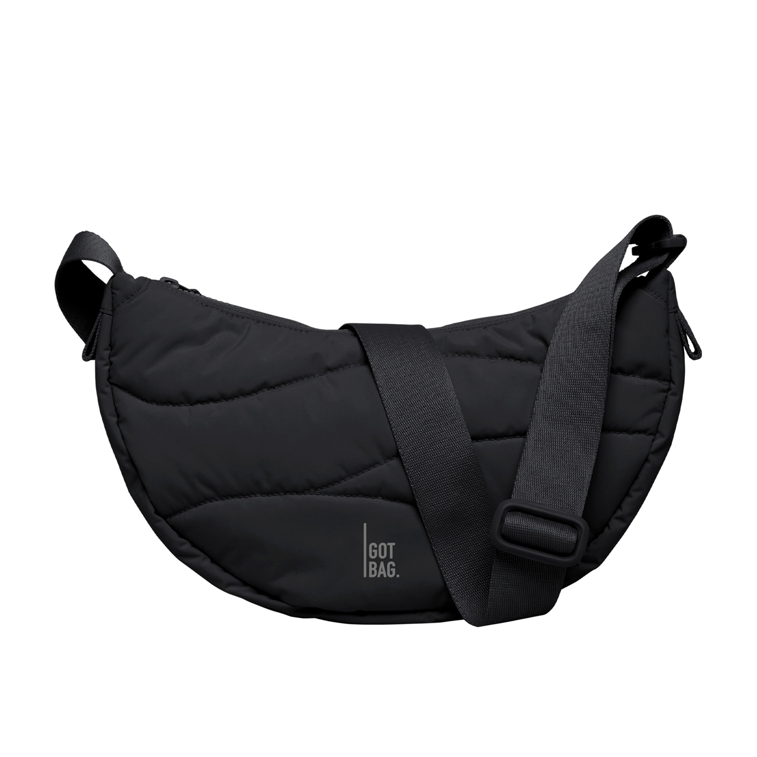 Got Bag Umhängetasche WAVY PUFFER MOON BAG Black Abbildung 1