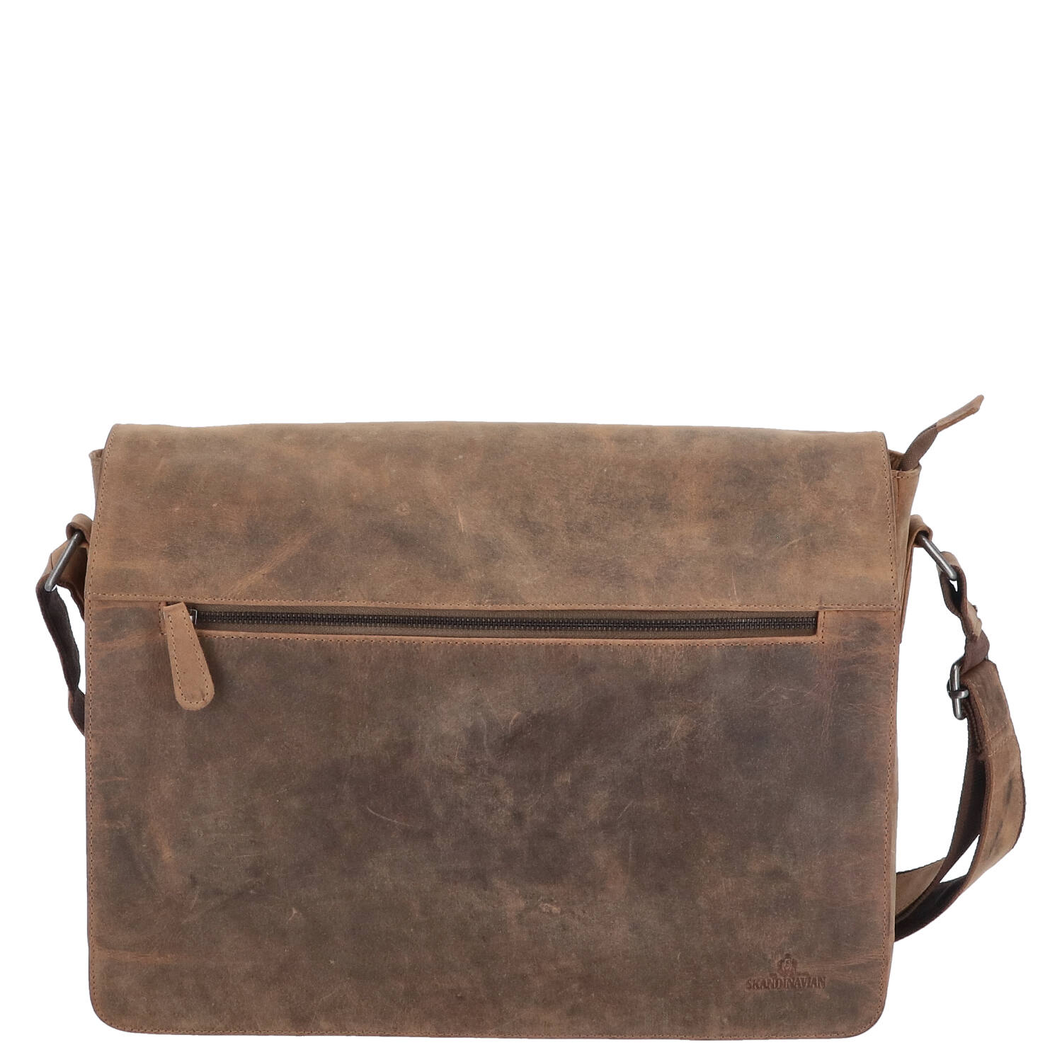 The Skandinavian Brand Leder Messenger, Umhängetasche  braun Abbildung 6