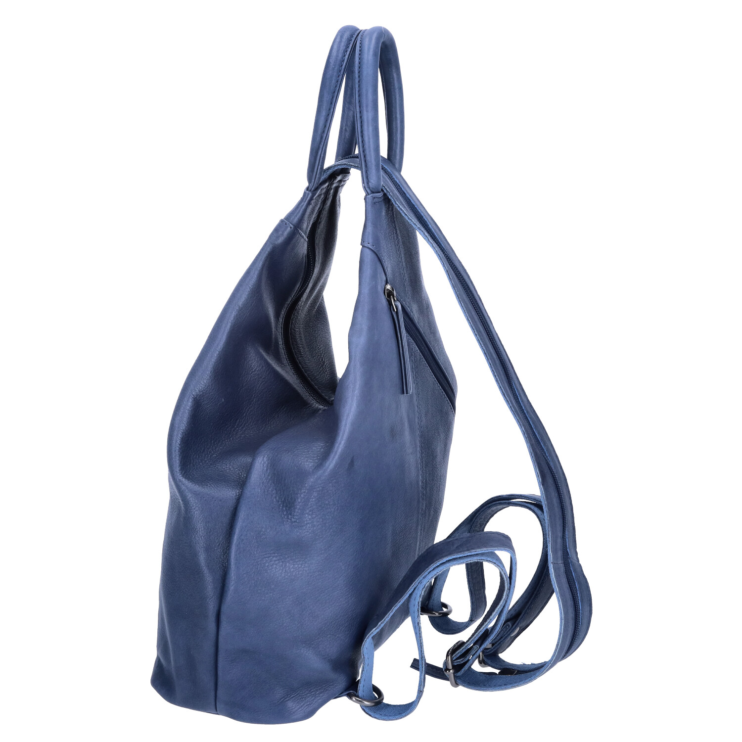 The Skandinavian Brand Damen Leder Rucksack - Blue Abbildung 5
