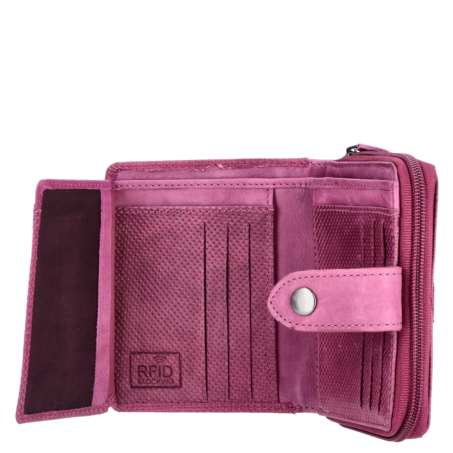The Skandinavian Brand Damen Leder Geldbörse mittel  Purple Abbildung 5