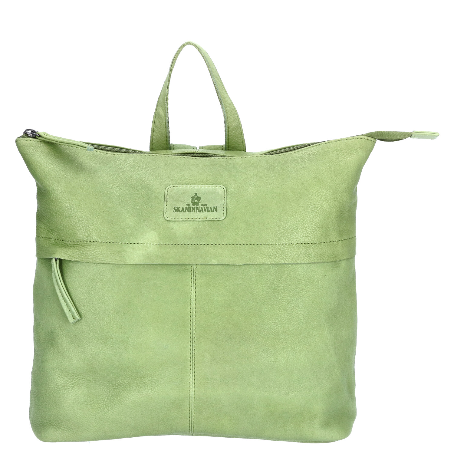 The Skandinavian Brand Damen Leder Rucksack - Green Abbildung 4