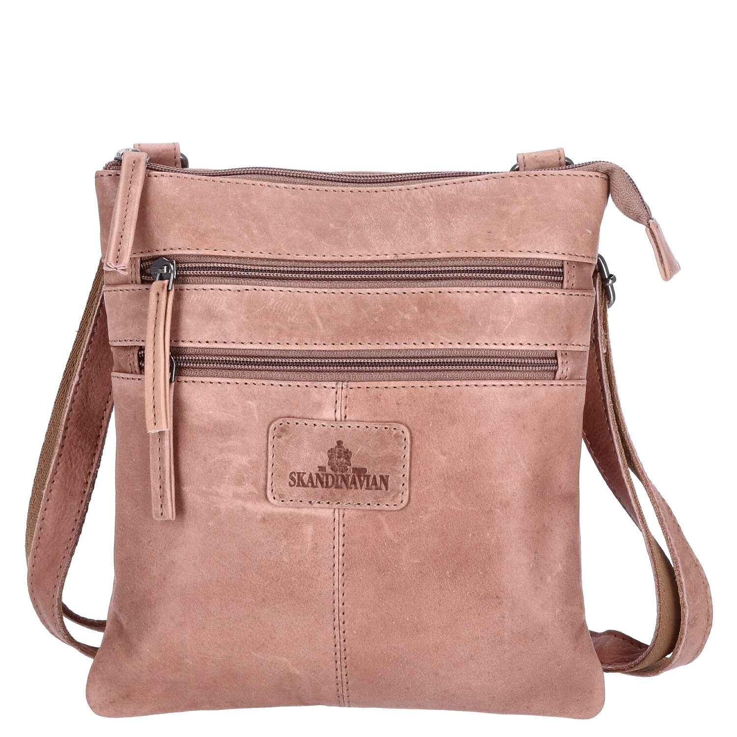 The Skandinavian Brand Damen Ledertasche  beige