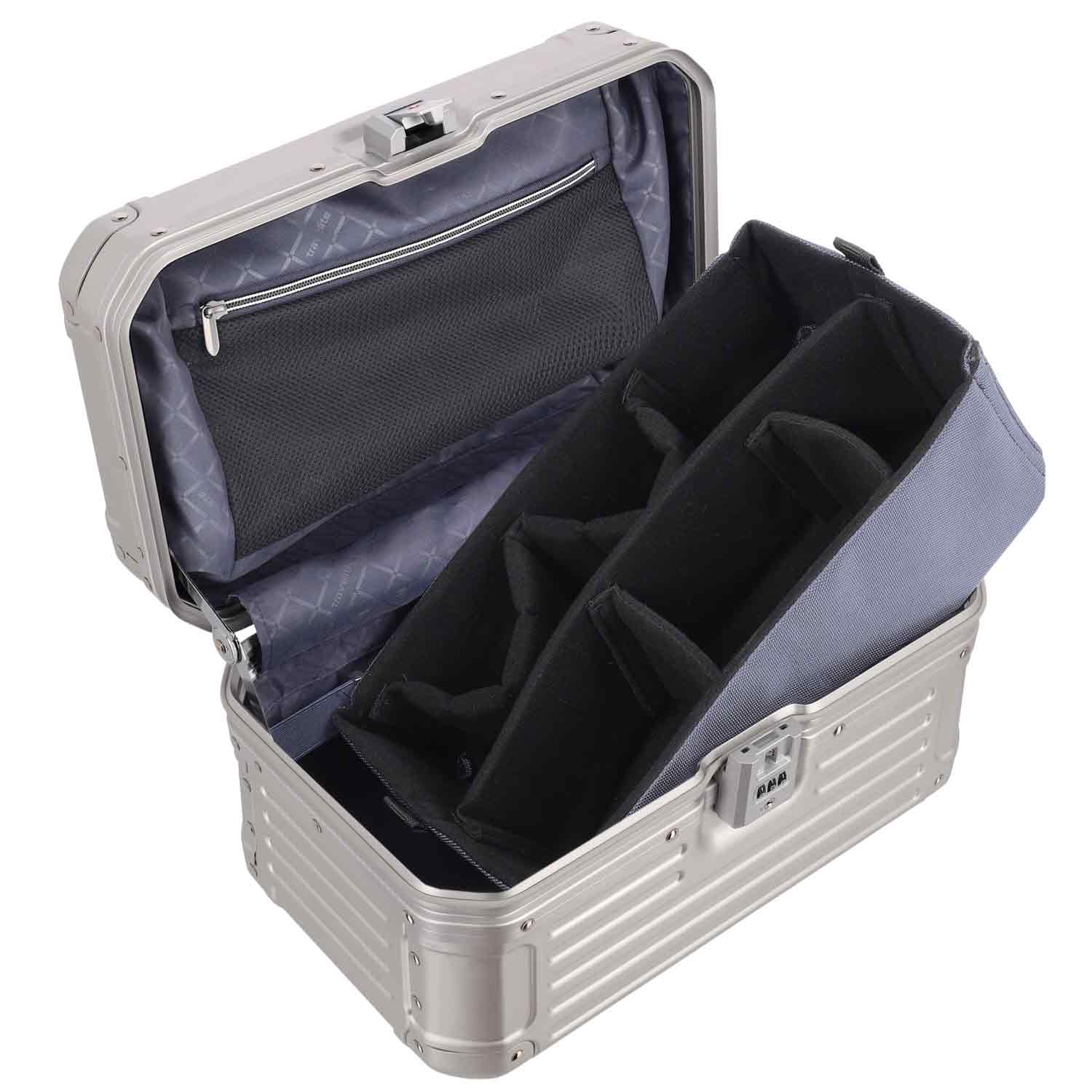 Travelite Beautycase Aluminium NEXT silber