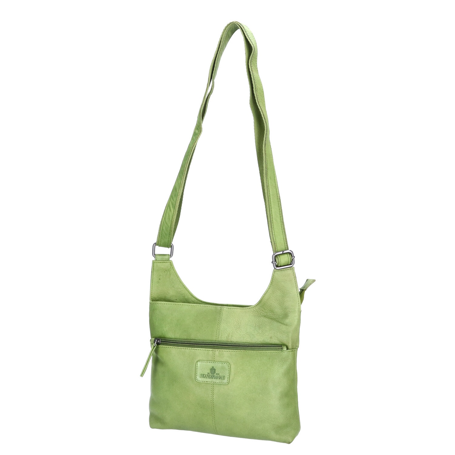 The Skandinavian Brand Leder Umhängetasche - Green Abbildung 4