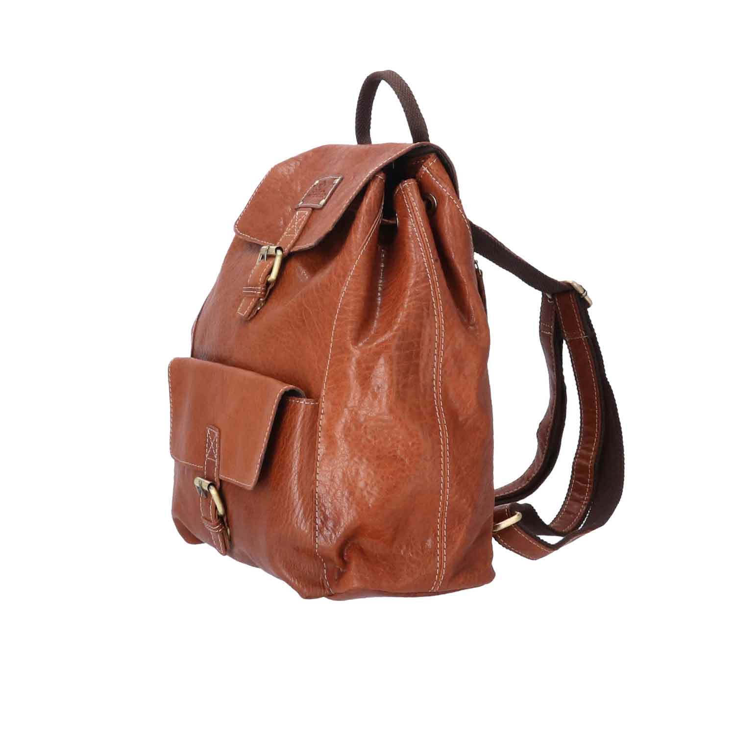 The Skandinavian Brand Leder Rucksack  coffee