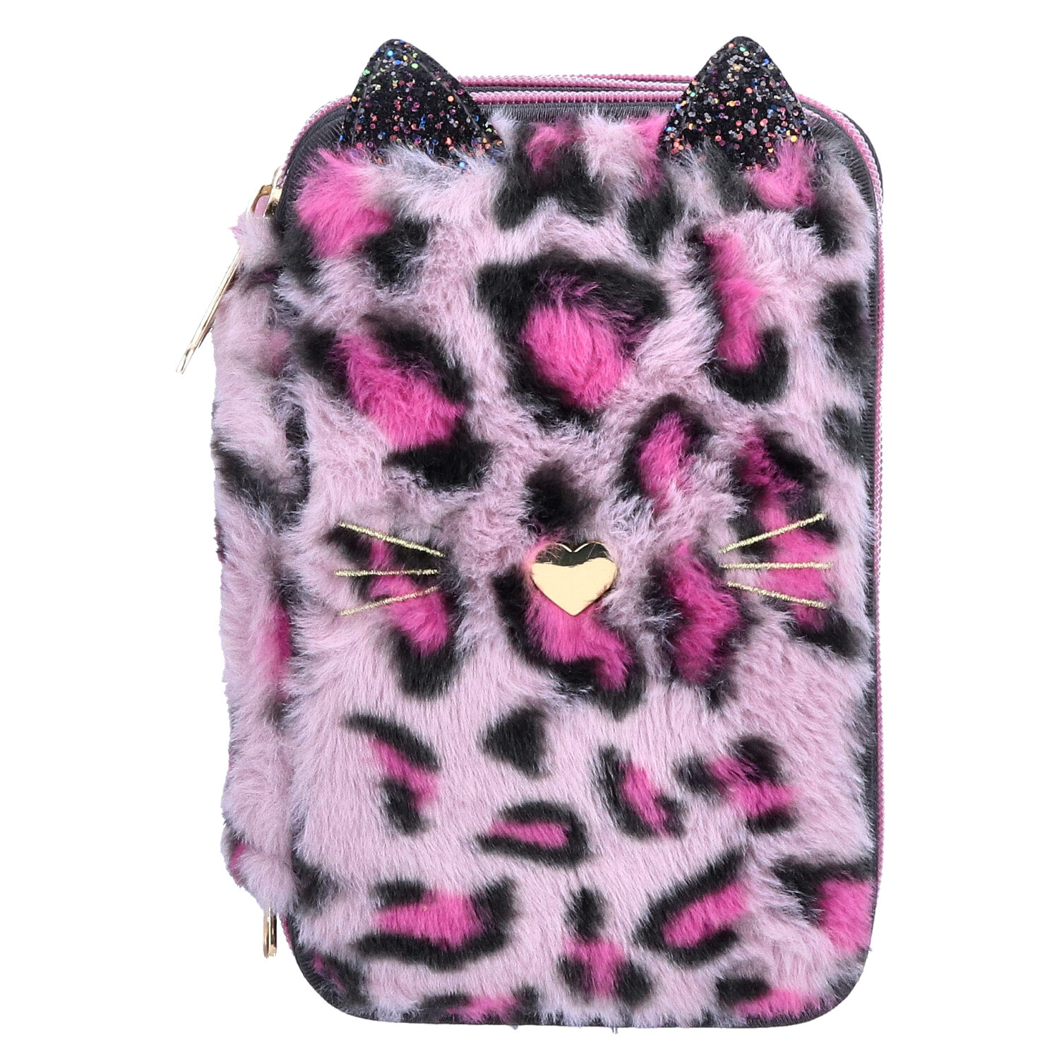 Depesche 3-Fach Federtasche Leo Fell TOPModel REBEL KITTY 