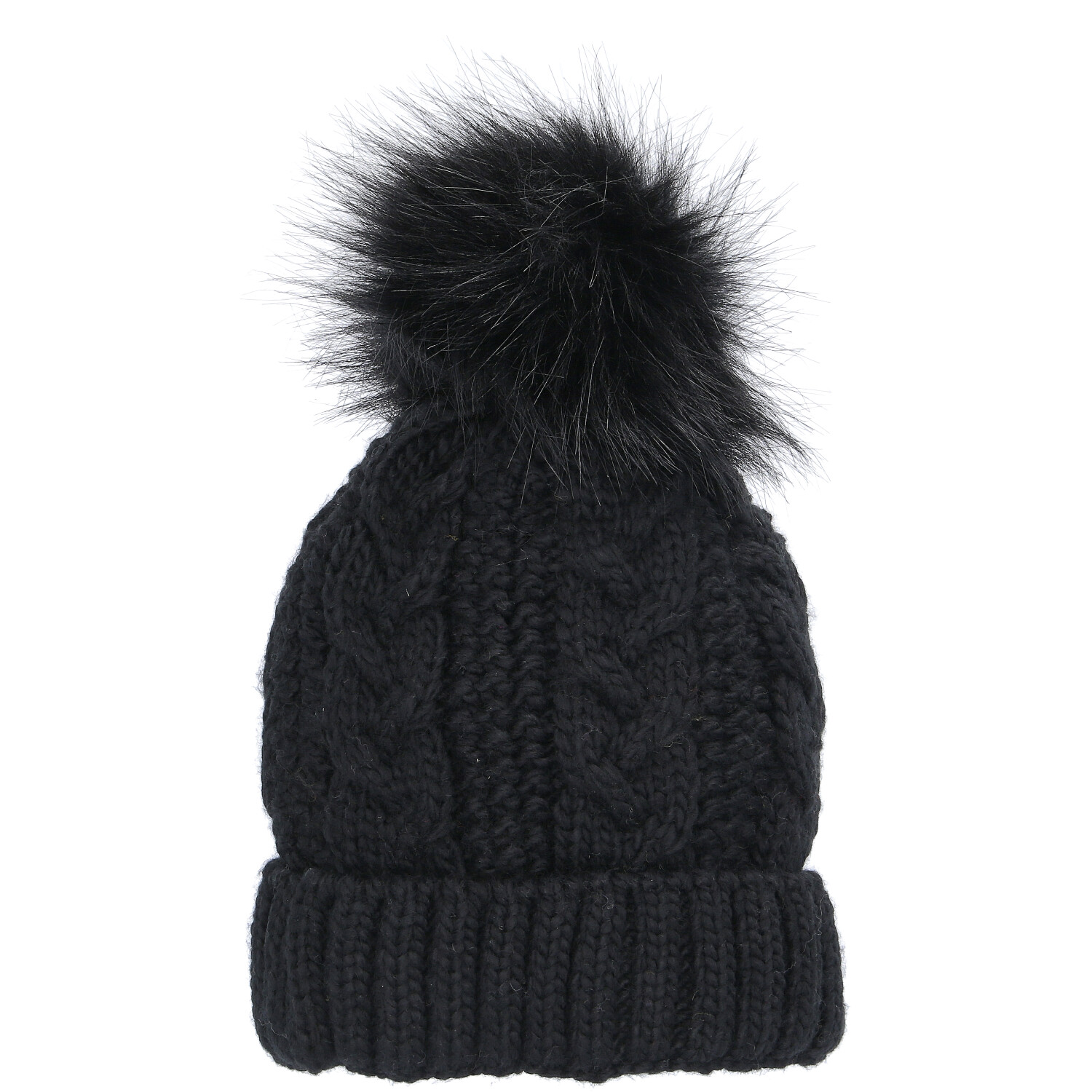 Antonio Damen Strick Mütze Beanie  Black Abbildung 2 Antonio Damen Strick Mütze Beanie  Black Abbildung 2