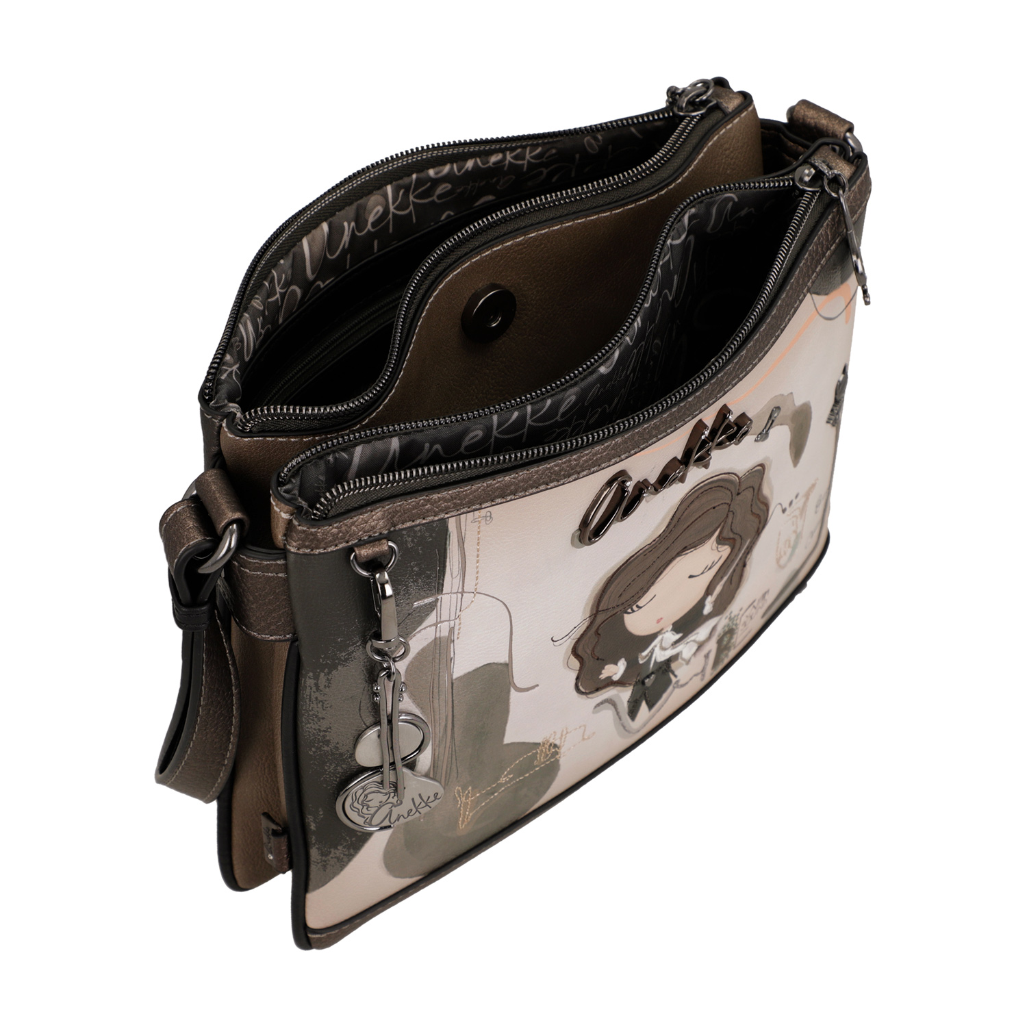 Anekke Damen Schultertasche Bolso Bandolera multicolour Abbildung 5