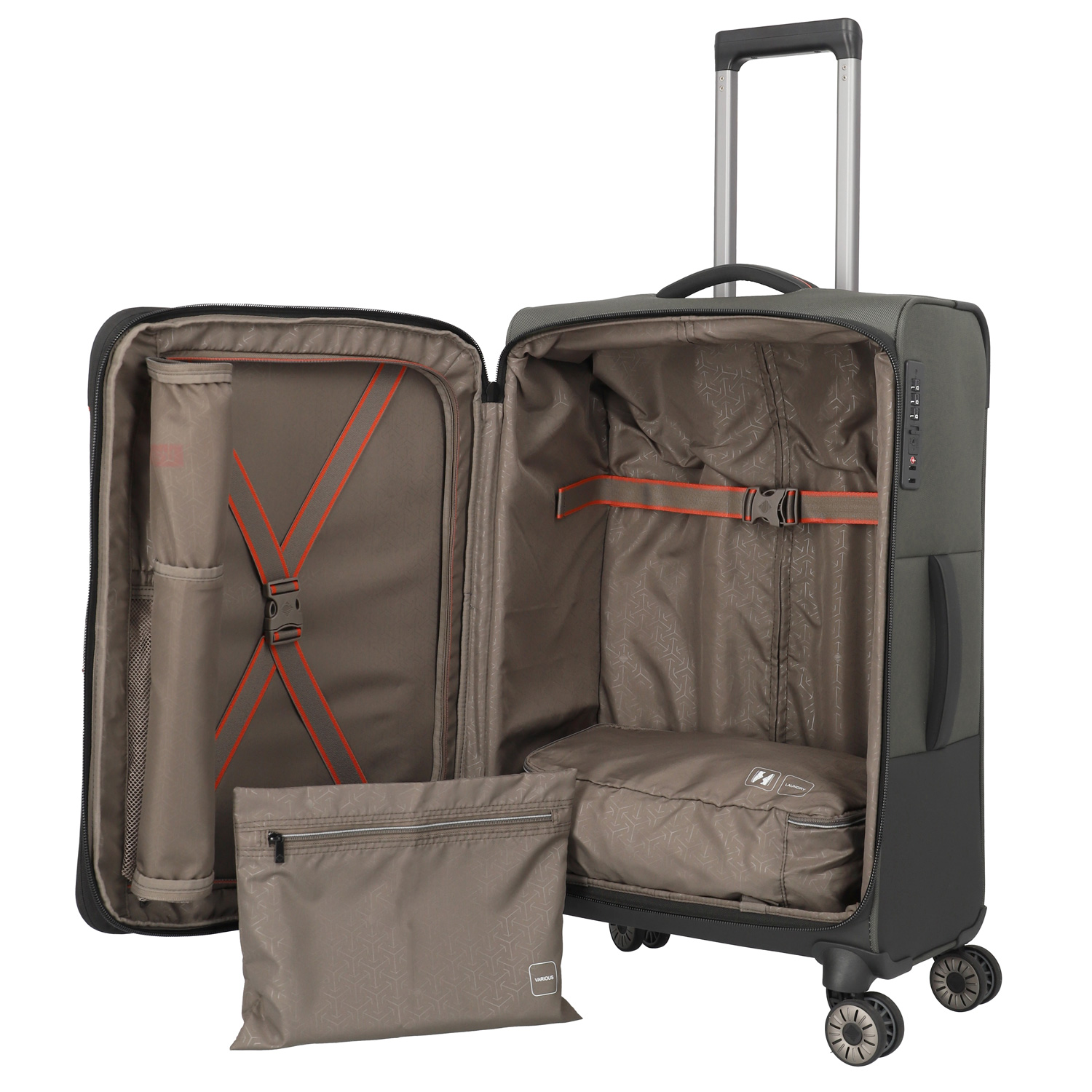 Travelite 4-Rad Trolley M Crosslite 5.0 olive