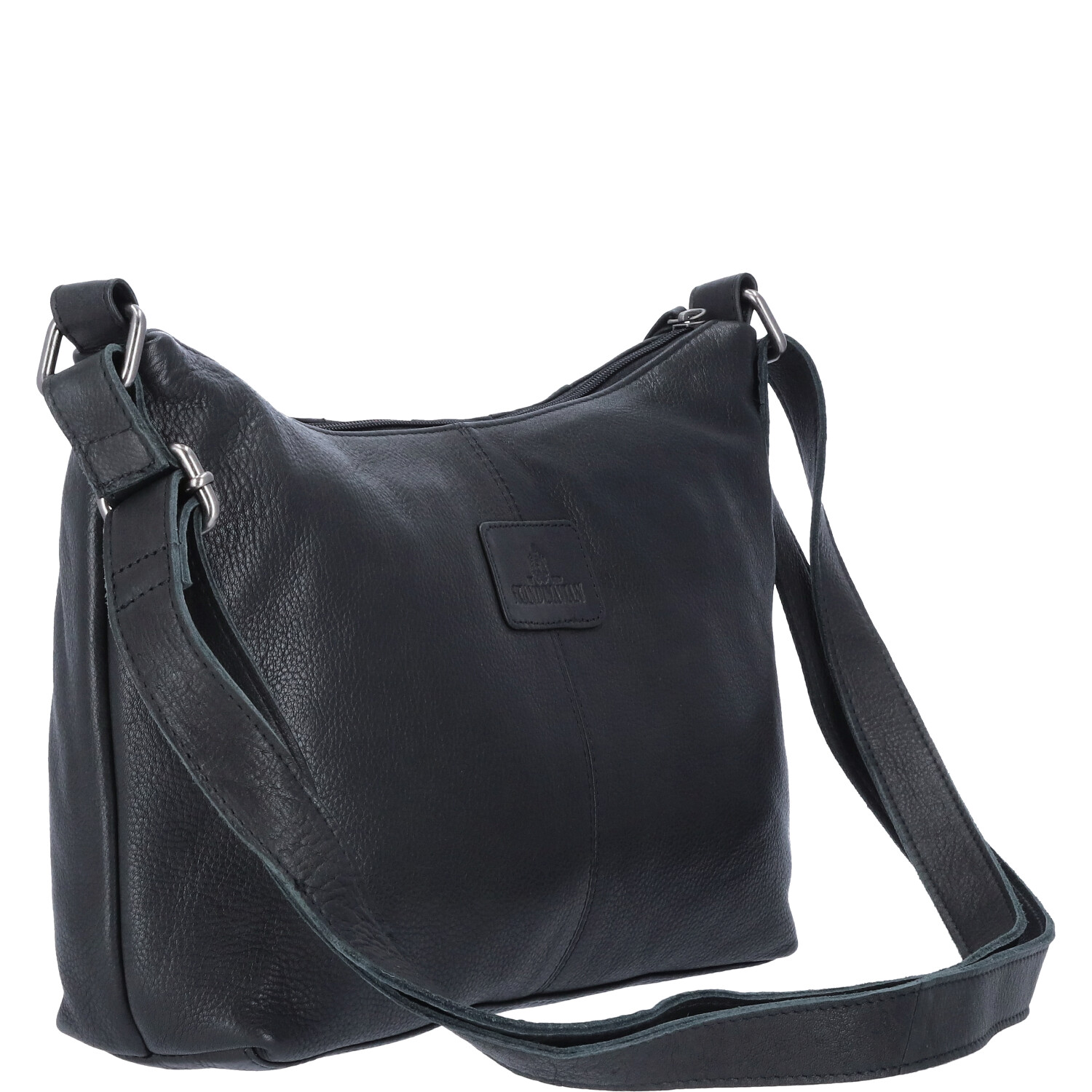The Skandinavian Brand Damen Ledertasche, Schultertasche - schwarz Abbildung 5