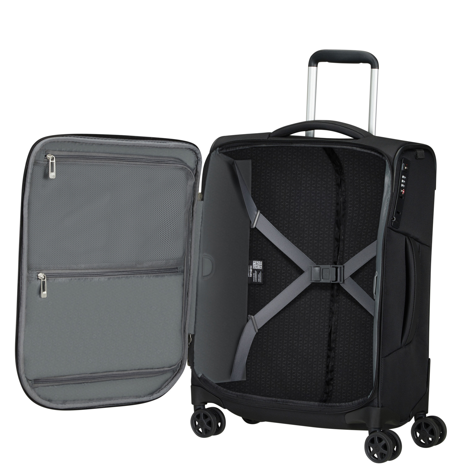 Samsonite Trolley mit 4 Rollen 55cm Strict Respark ozone black