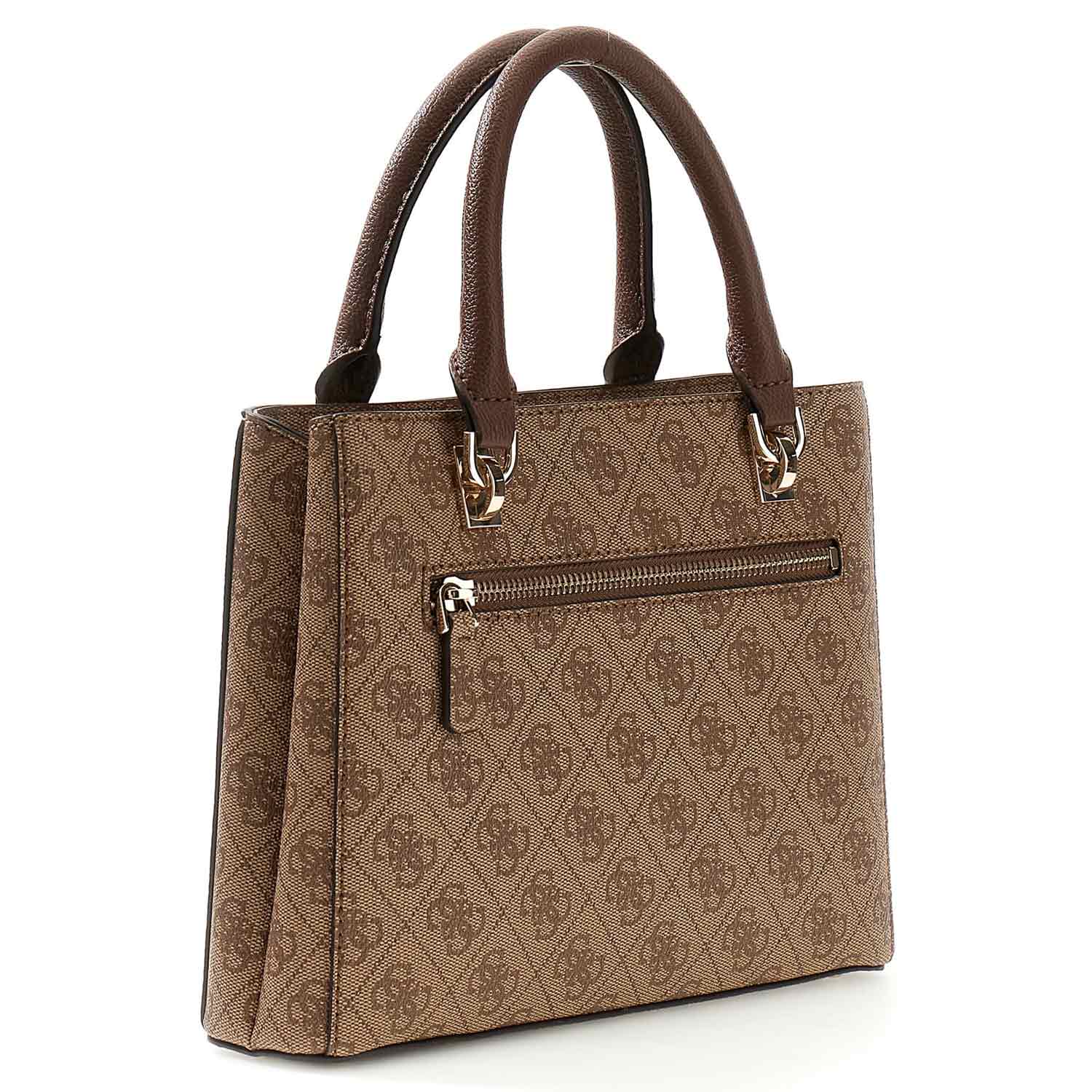 GUESS Damen Handtasche Noelle II Latte Logo/Brown Abbildung 2