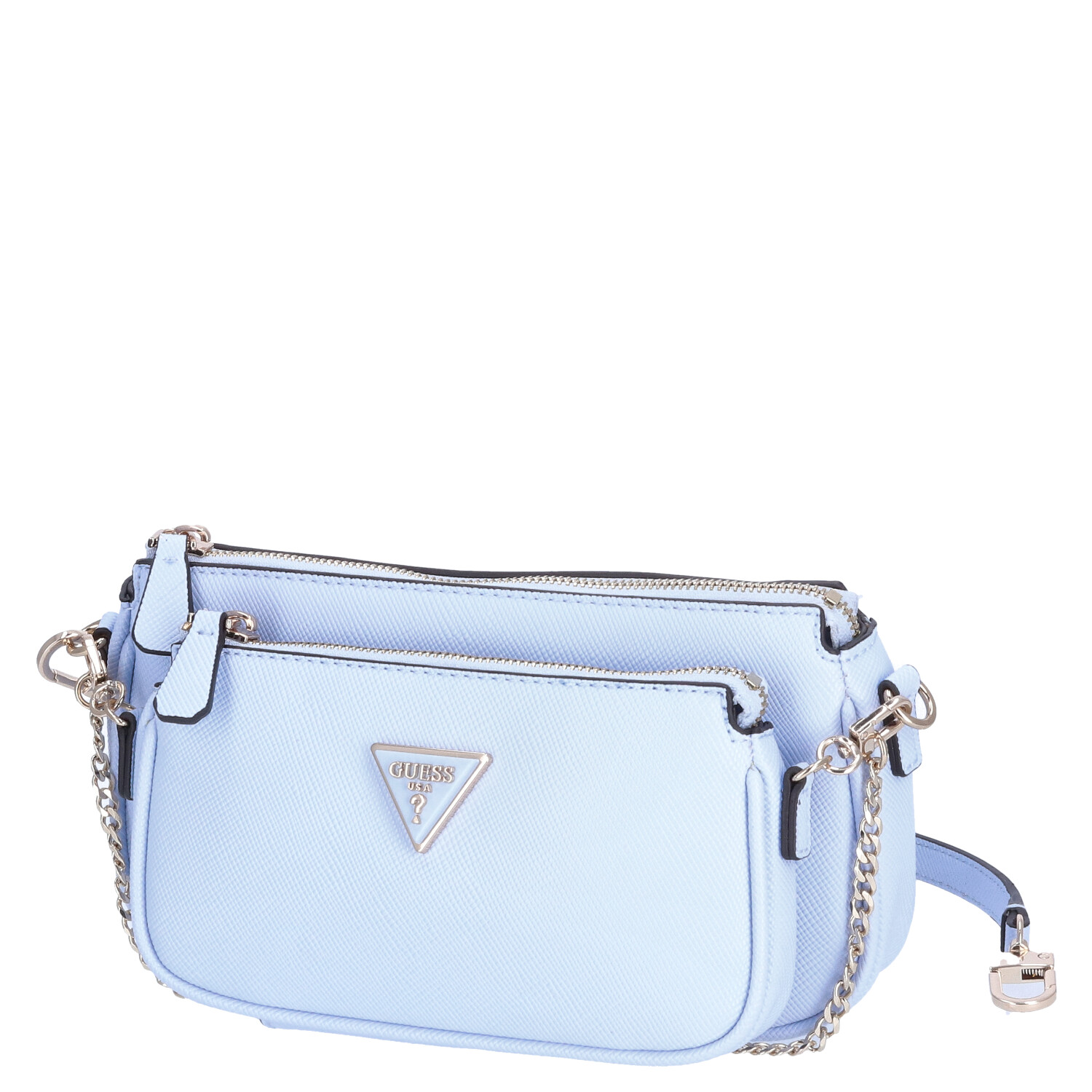 GUESS Damen Schultertasche Noelle sky blue