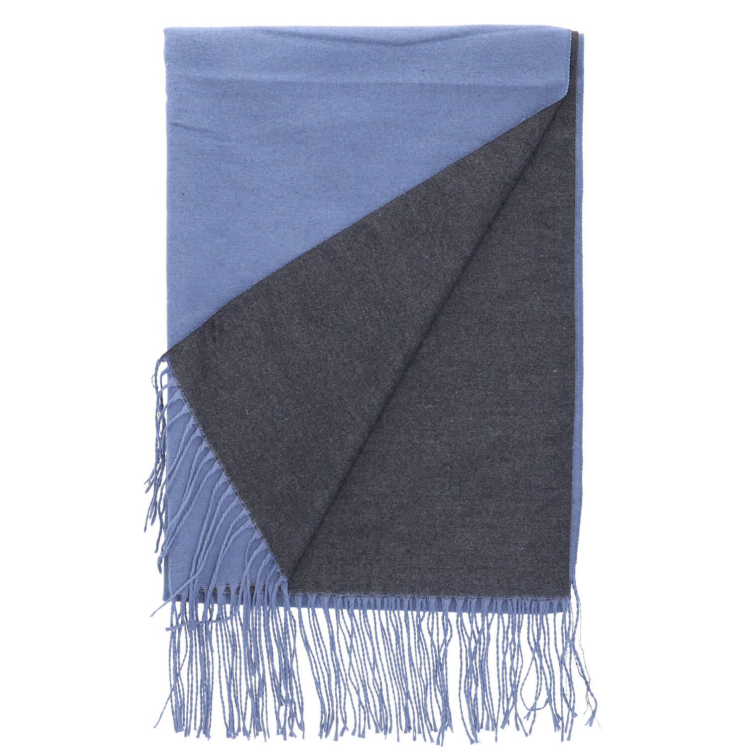 Antonio Damen Schal soft Cashmera  blau/grau Abbildung 2