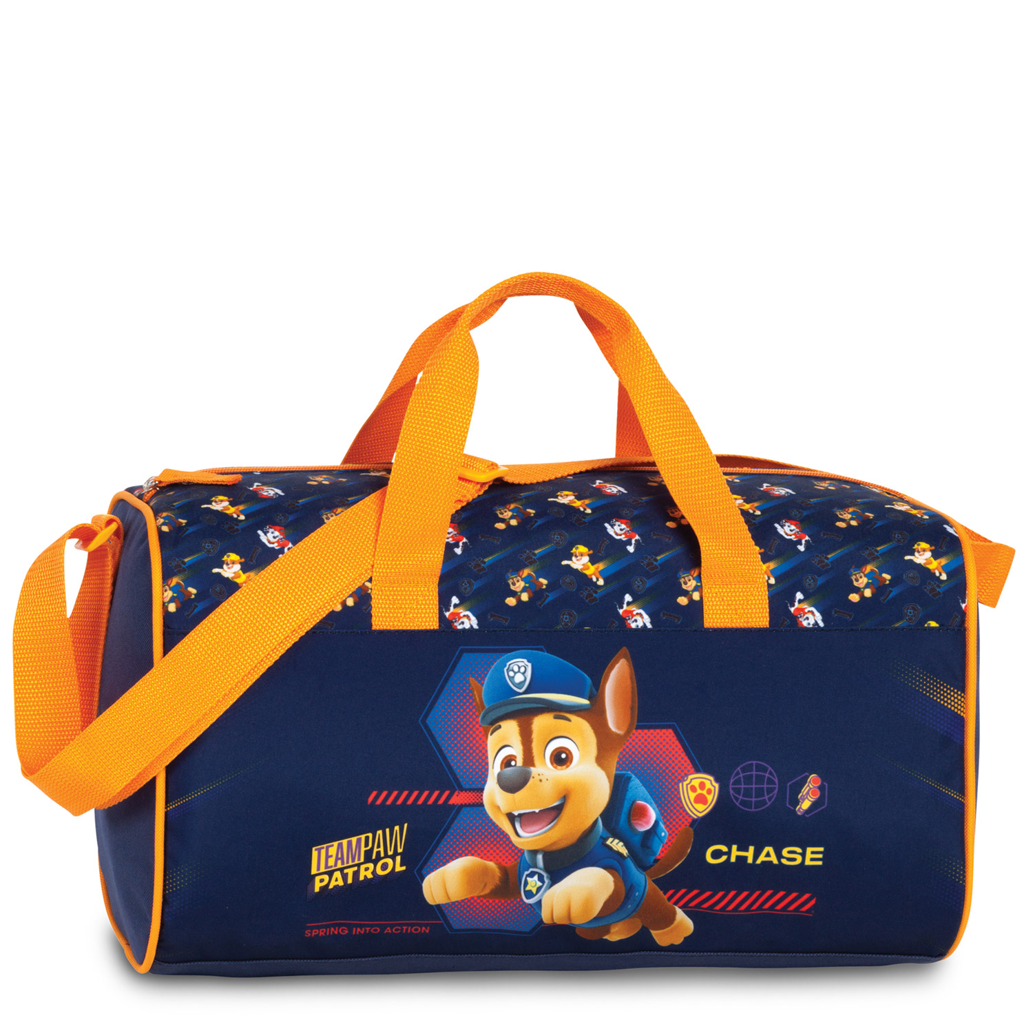 Fabrizio Kindersporttasche Paw Patrol marineblau/orange Abbildung 1
