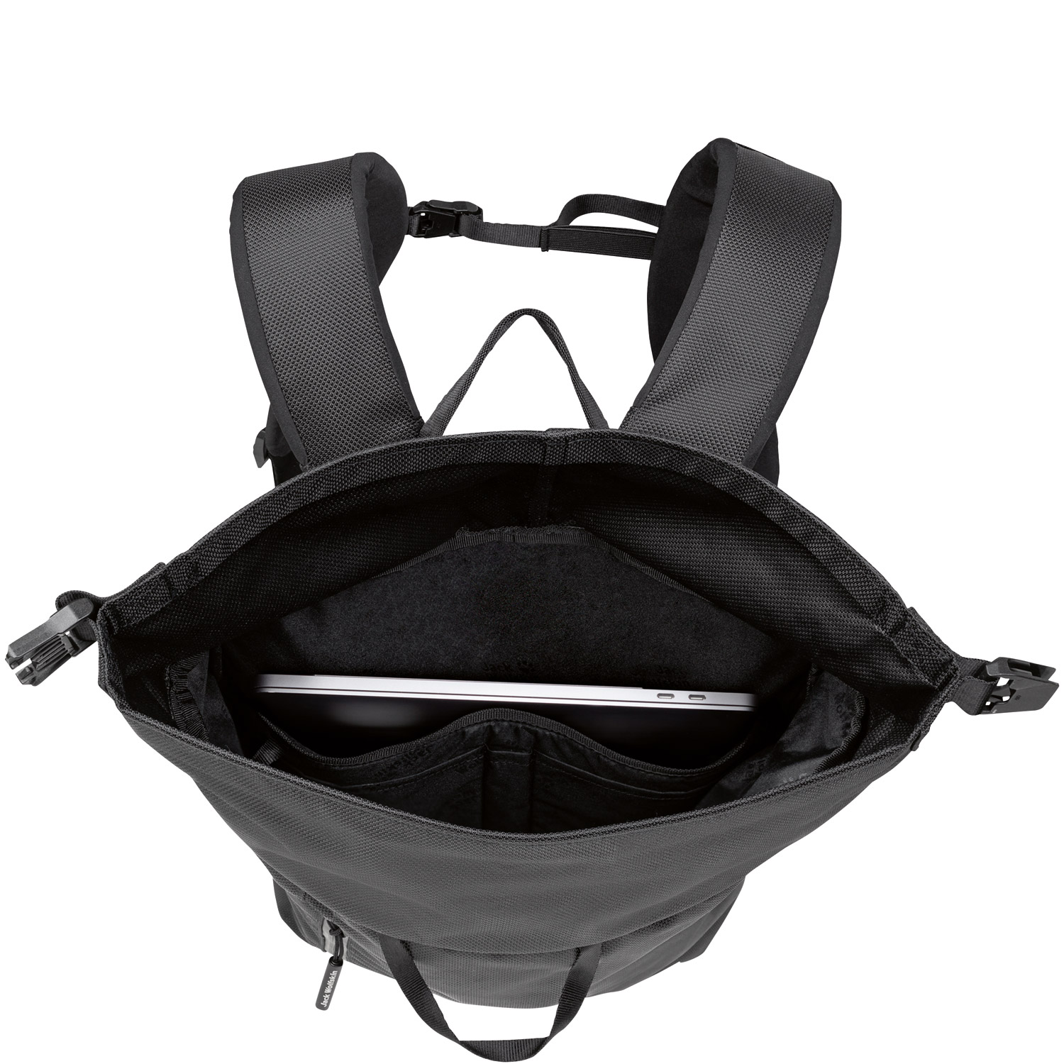 Jack Wolfskin Laptop-/Freizeit Rucksack Helsinki Rolltop ultra black Abbildung 3
