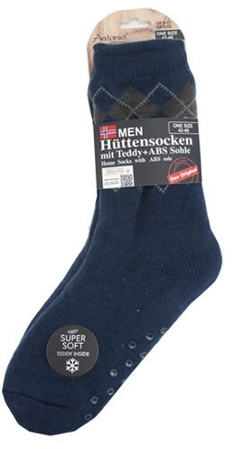 Antonio Herren Hüttensocken mit ABS Sohle Größe 42-47  . Abbildung 1