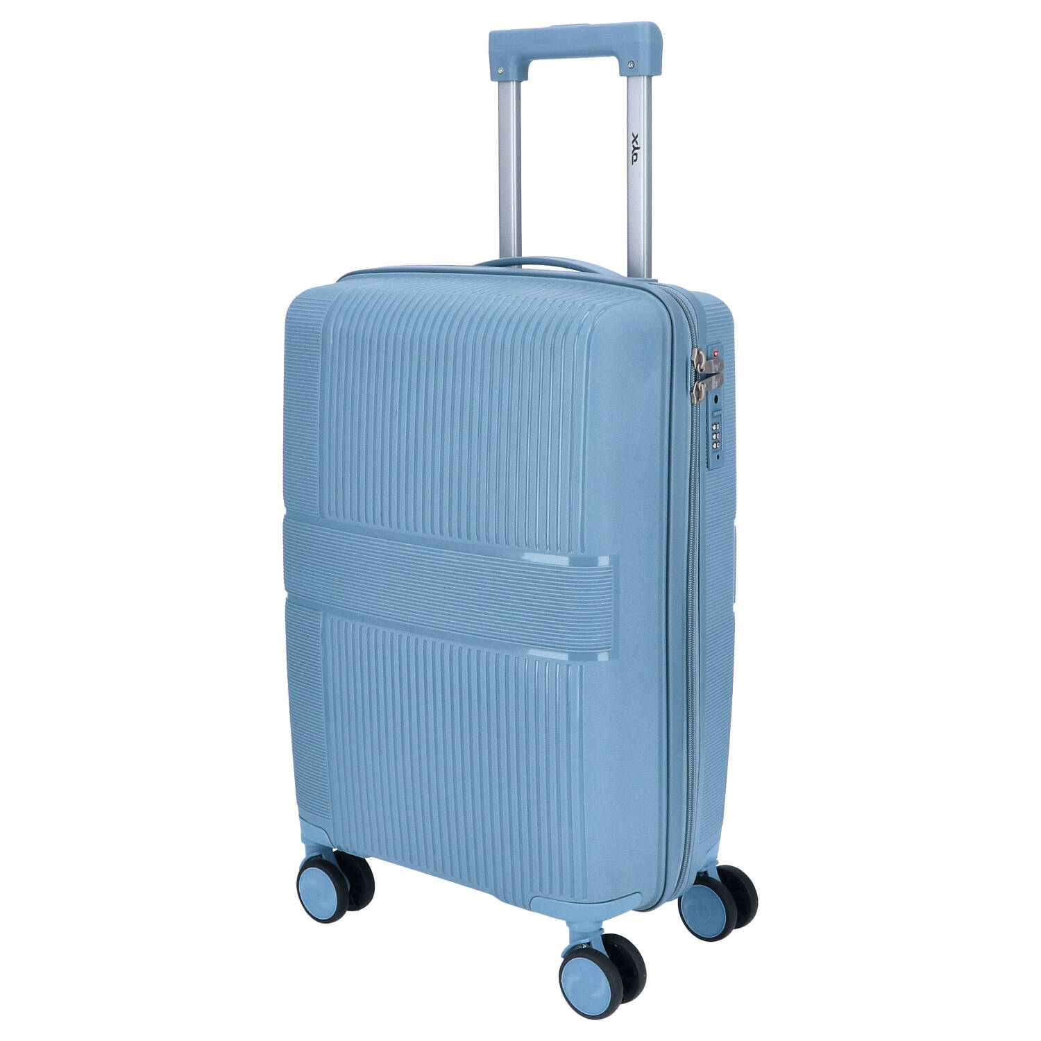 DYX 4 Rollen Koffer S 56 cm Rom blau Abbildung 1