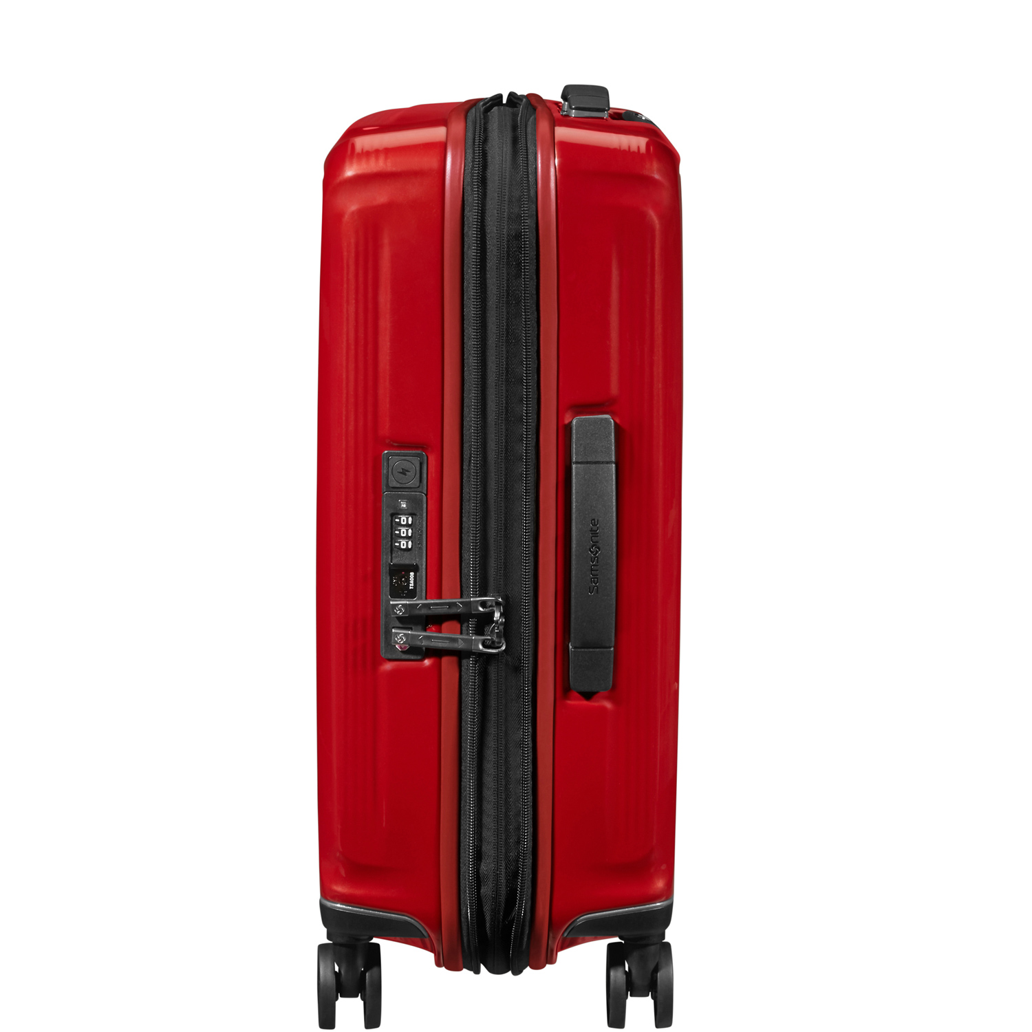 Samsonite Trolley mit 4 Rollen 55cm EXP. Nuon metallic red