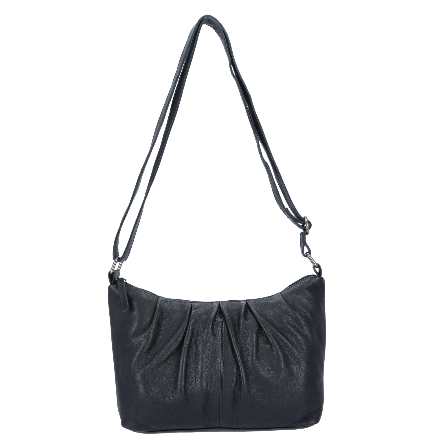 The Skandinavian Brand Damen Ledertasche, Schultertasche - schwarz Abbildung 6