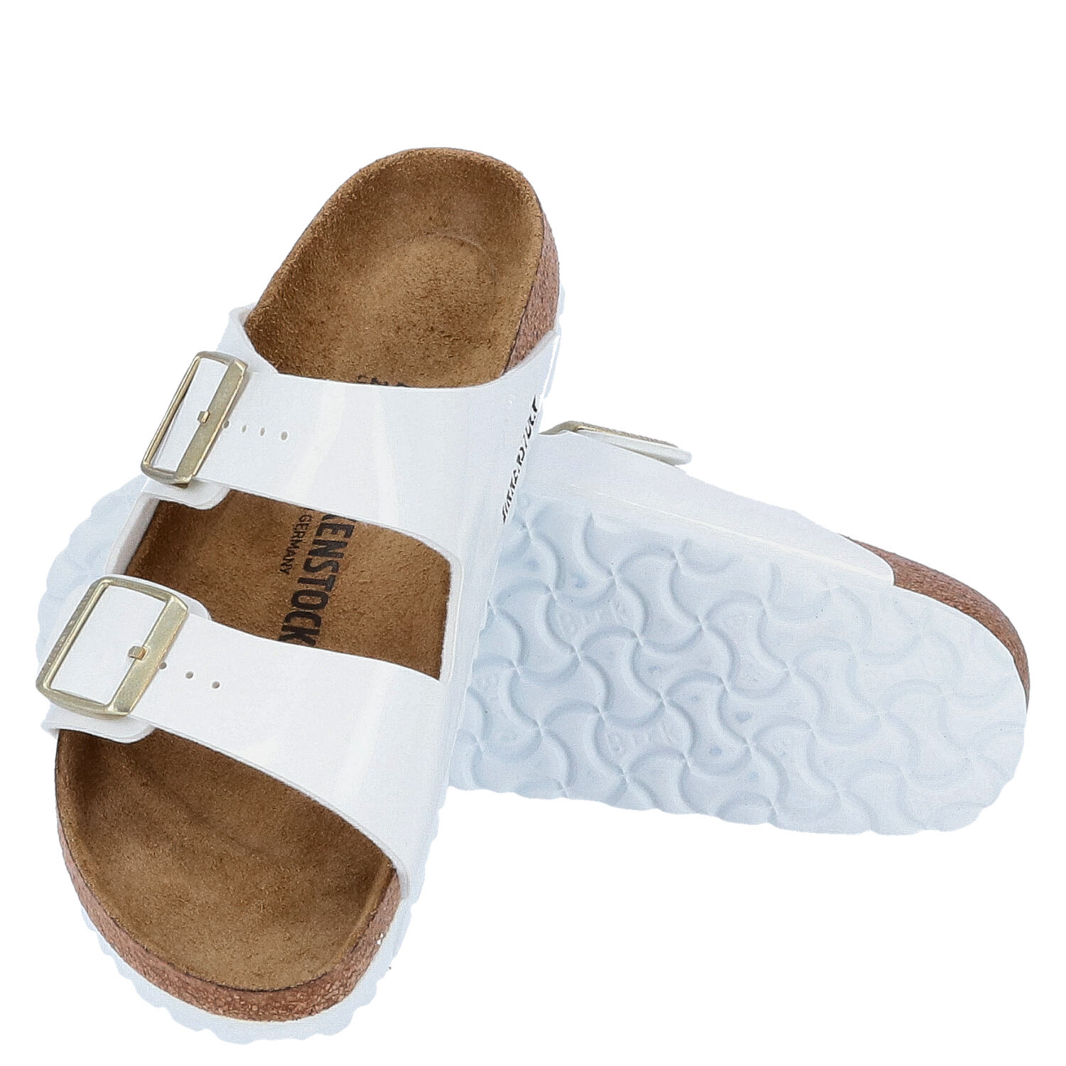 Birkenstock Sandalen Größe 40 Arizona BS Patent White   Abbildung 1