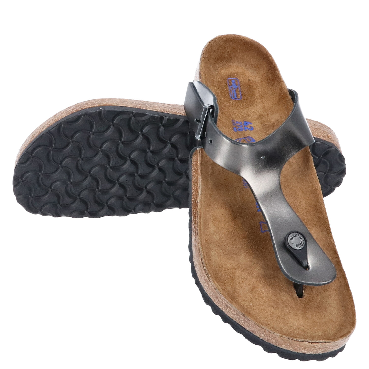 Birkenstock Sandalen Größe 42  Gizeh BS Mezallic antracite  