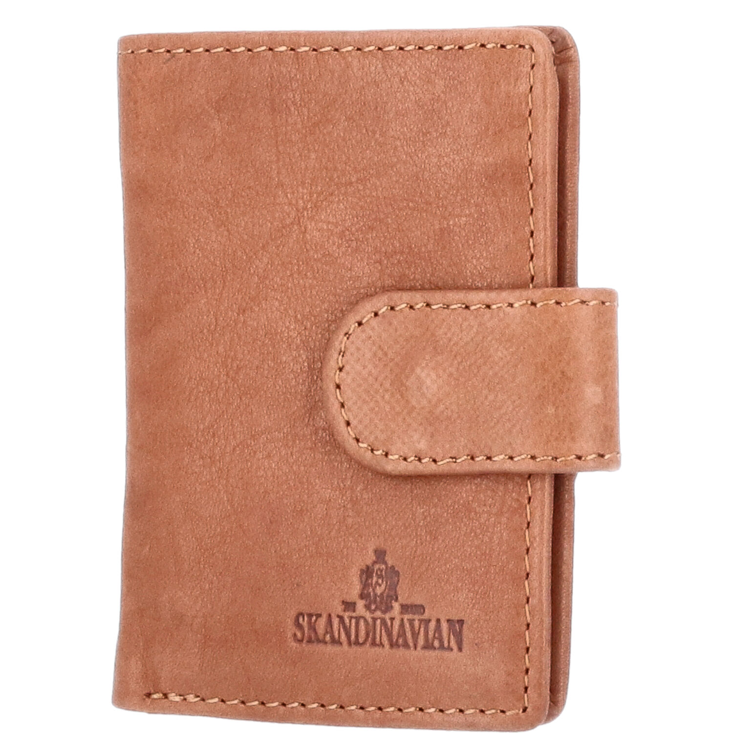 The Skandinavian Brand Leder Kreditkarten Etui  Cognac