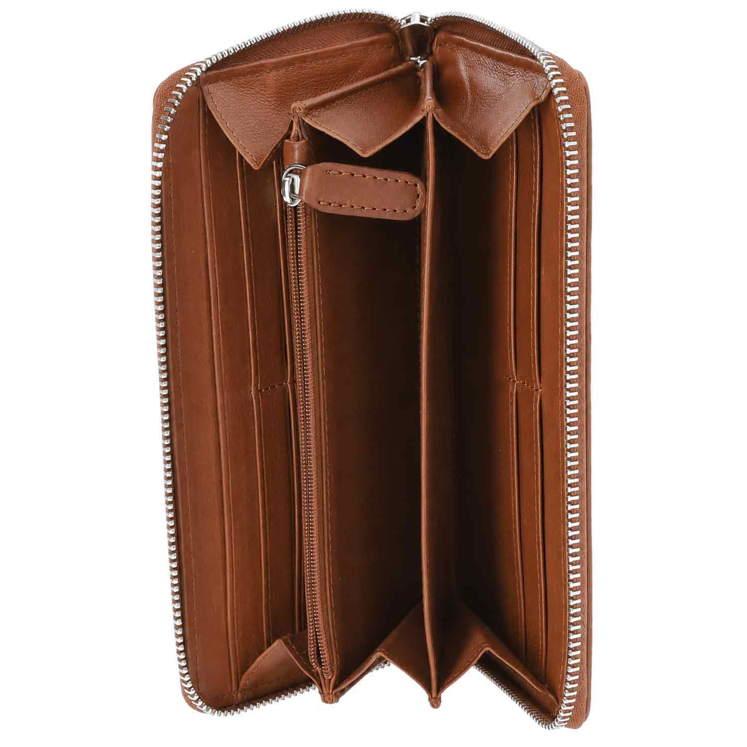 The Skandinavian Brand Damenbörse Leder - Cognac Abbildung 3