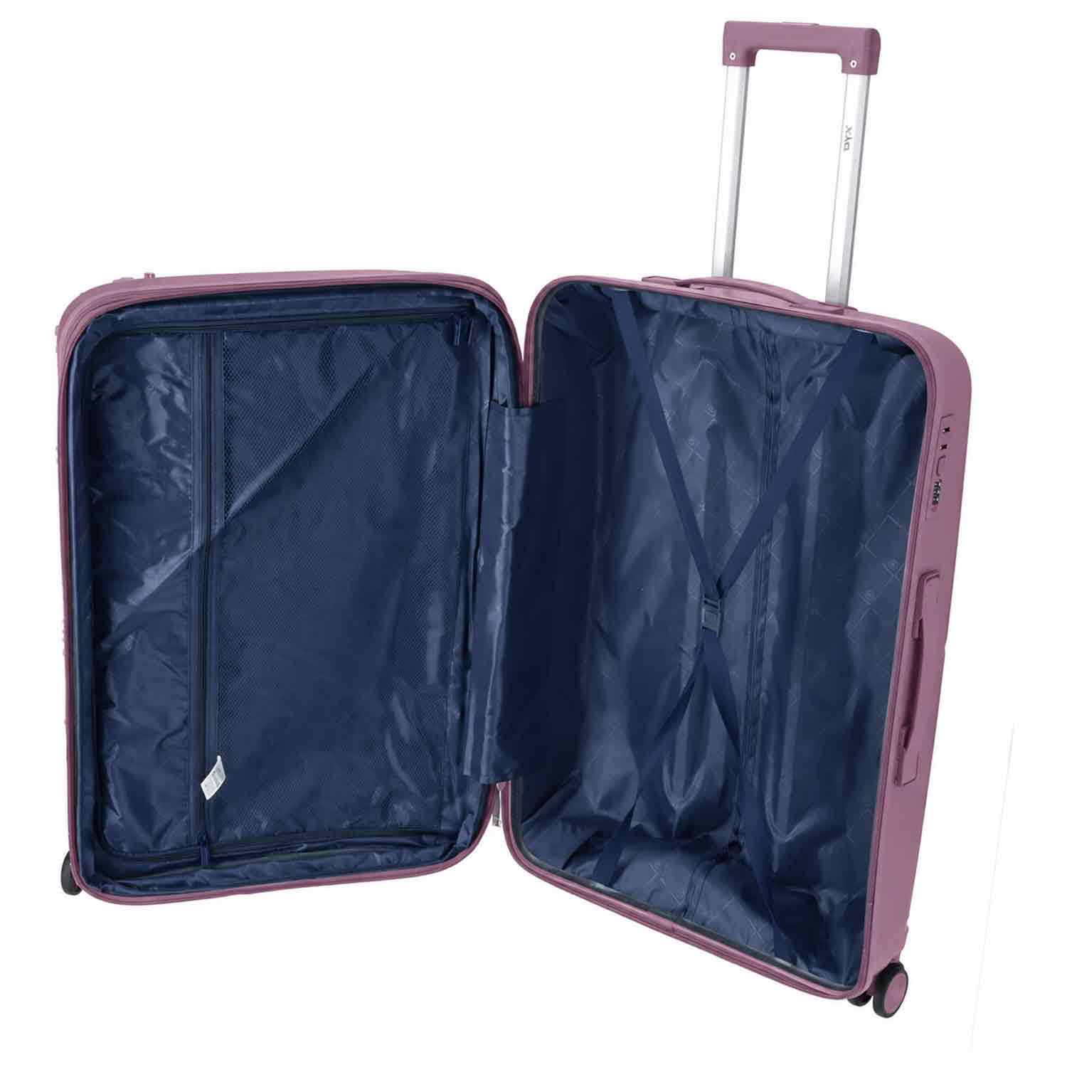 DYX 4 Rollen Koffer S 54 cm Los Angeles d.purple Abbildung 3