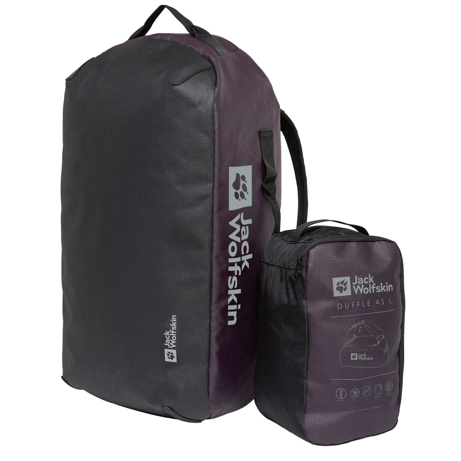 Jack Wolfskin Reisetasche/Rucksack All-In Duffle 45 midnight plum Abbildung 5