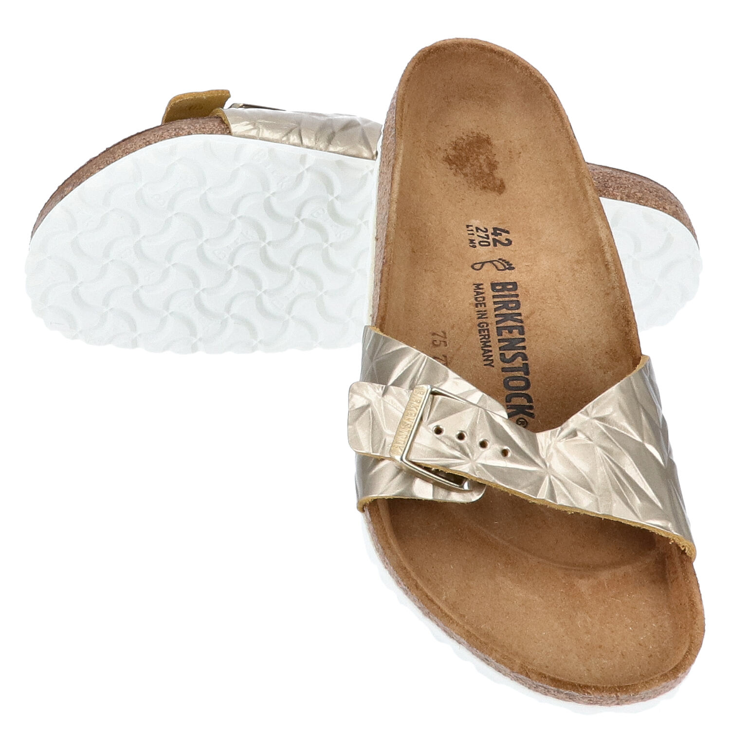 Birkenstock Sandalen Größe 42 Madrid BS Spectral Platin   Abbildung 1