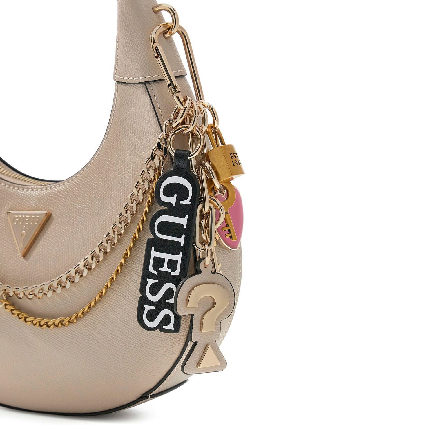 GUESS Umhängetasche Davina Light Taupe Abbildung 4