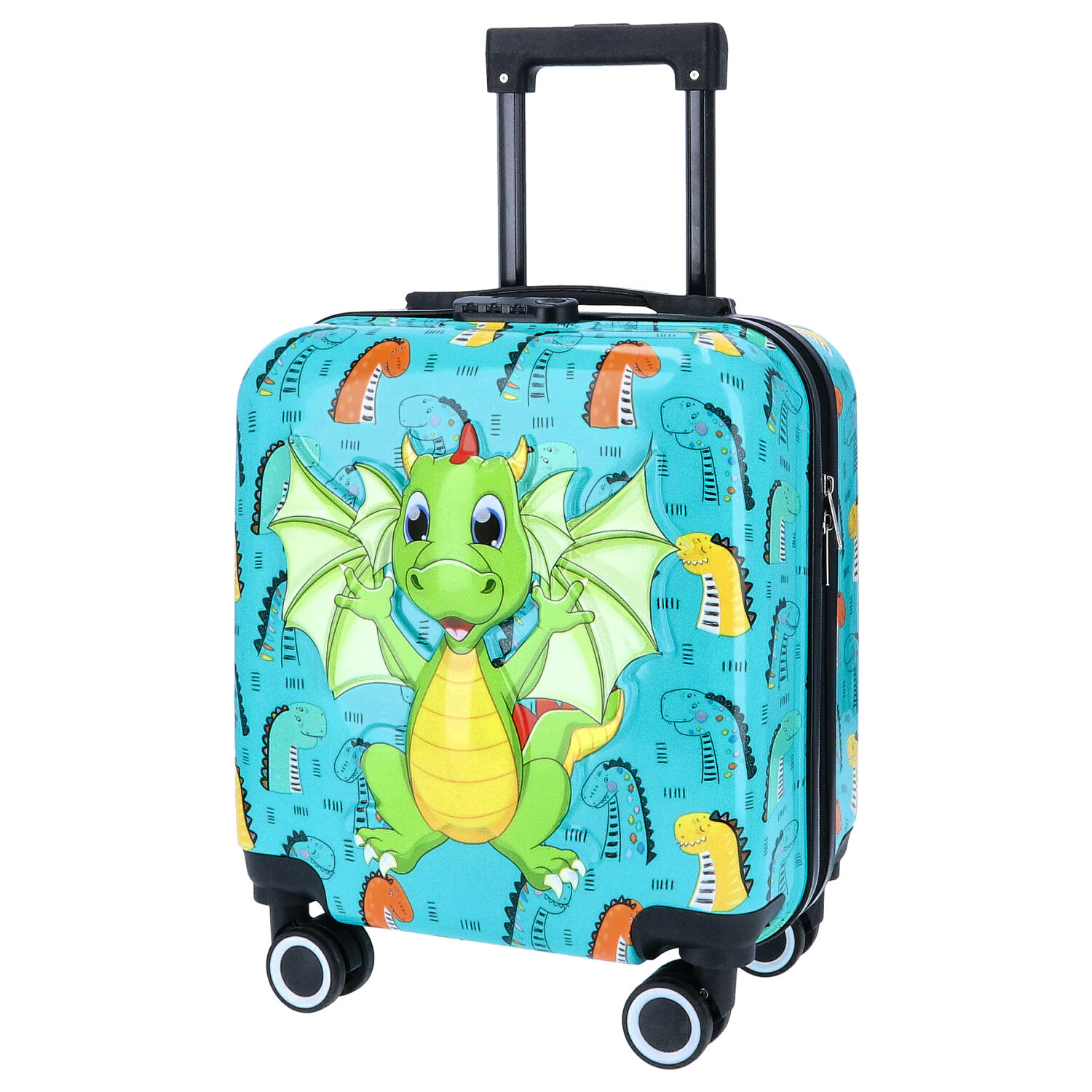 TheTrueC Kindertrolley 4 Rollen Dino  grün Abbildung 2 TheTrueC Kindertrolley 4 Rollen Dino  grün Abbildung 2