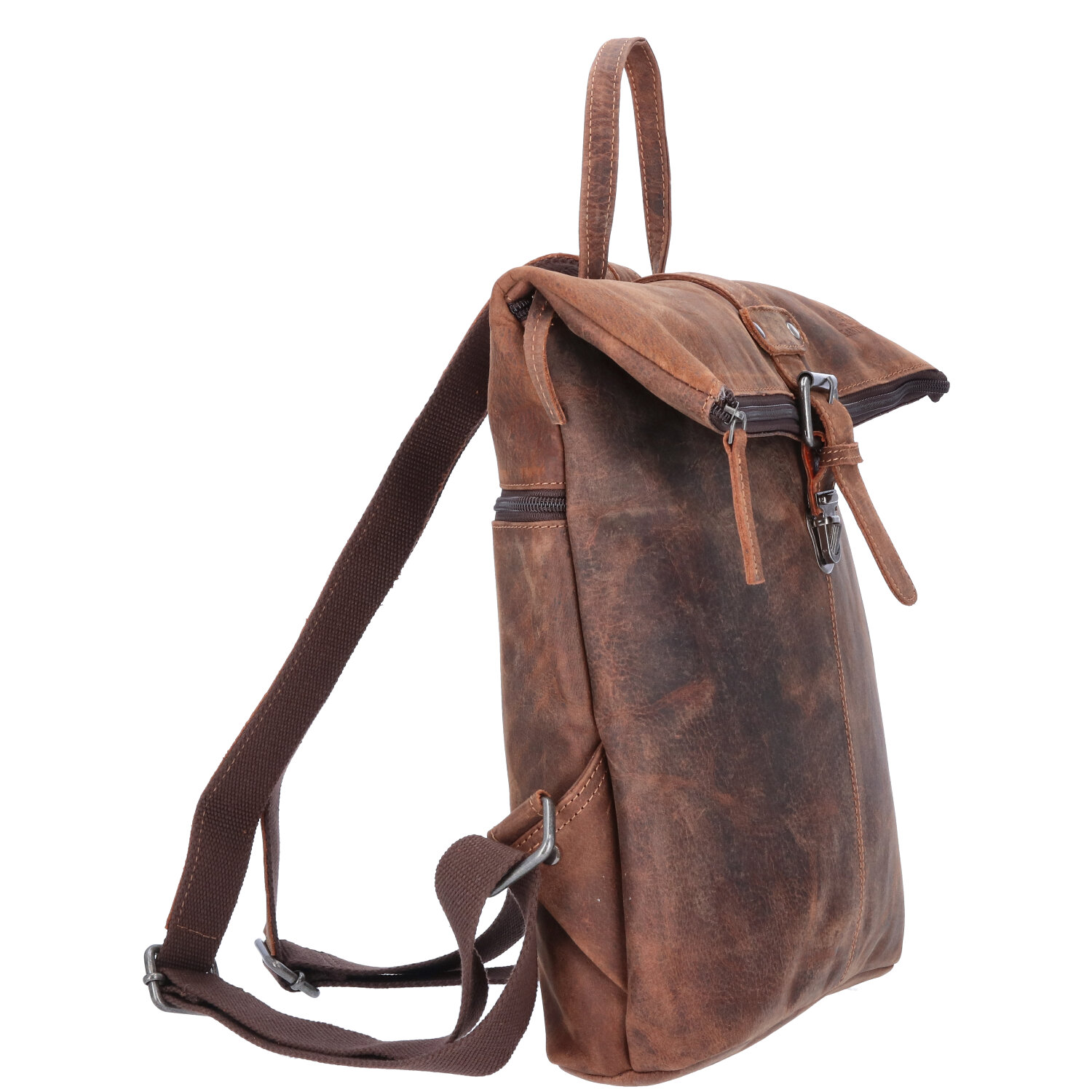 The Skandinavian Brand Leder Rucksack  braun